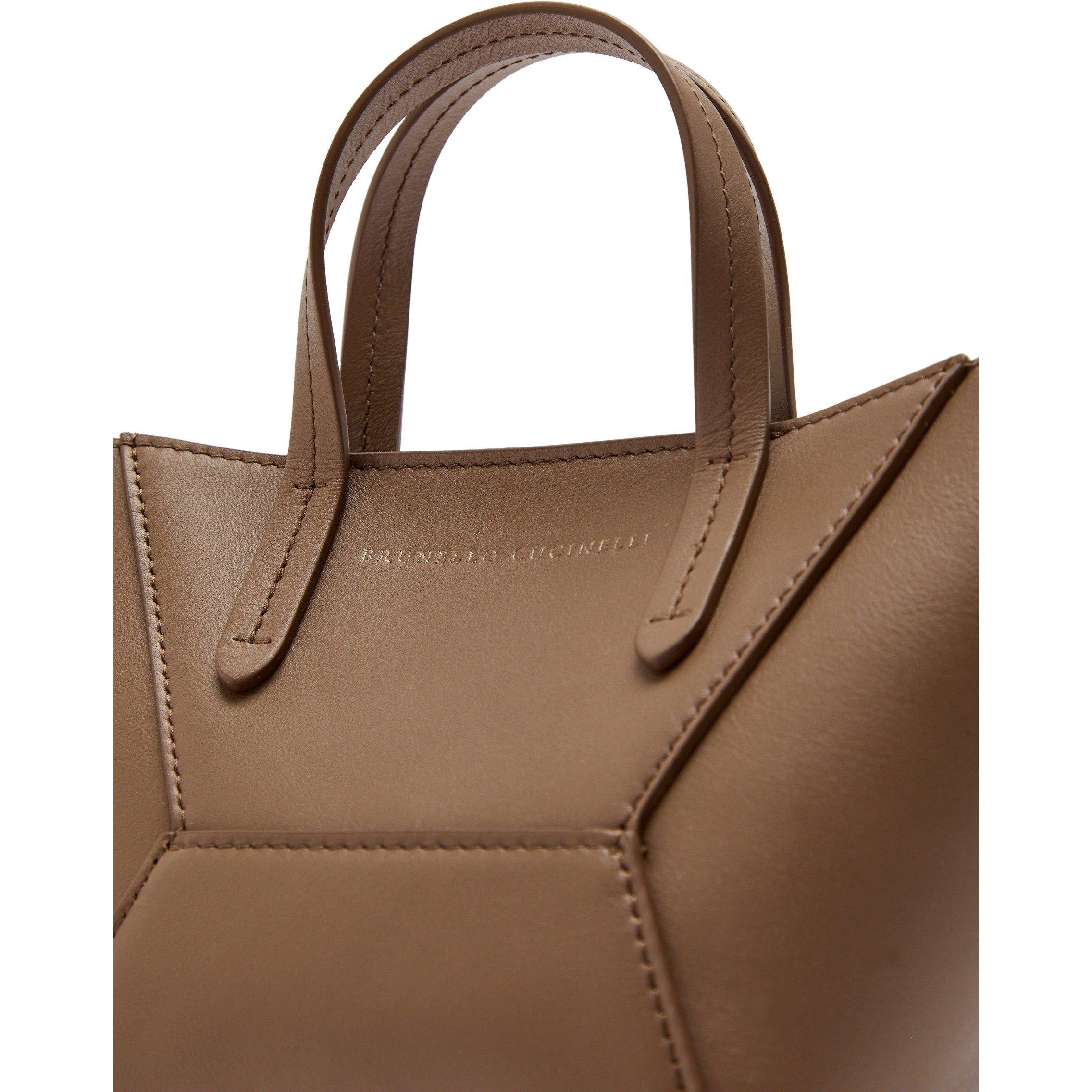 BROWN - Brunello Cucinelli - BEAD MINI TOTE - 4