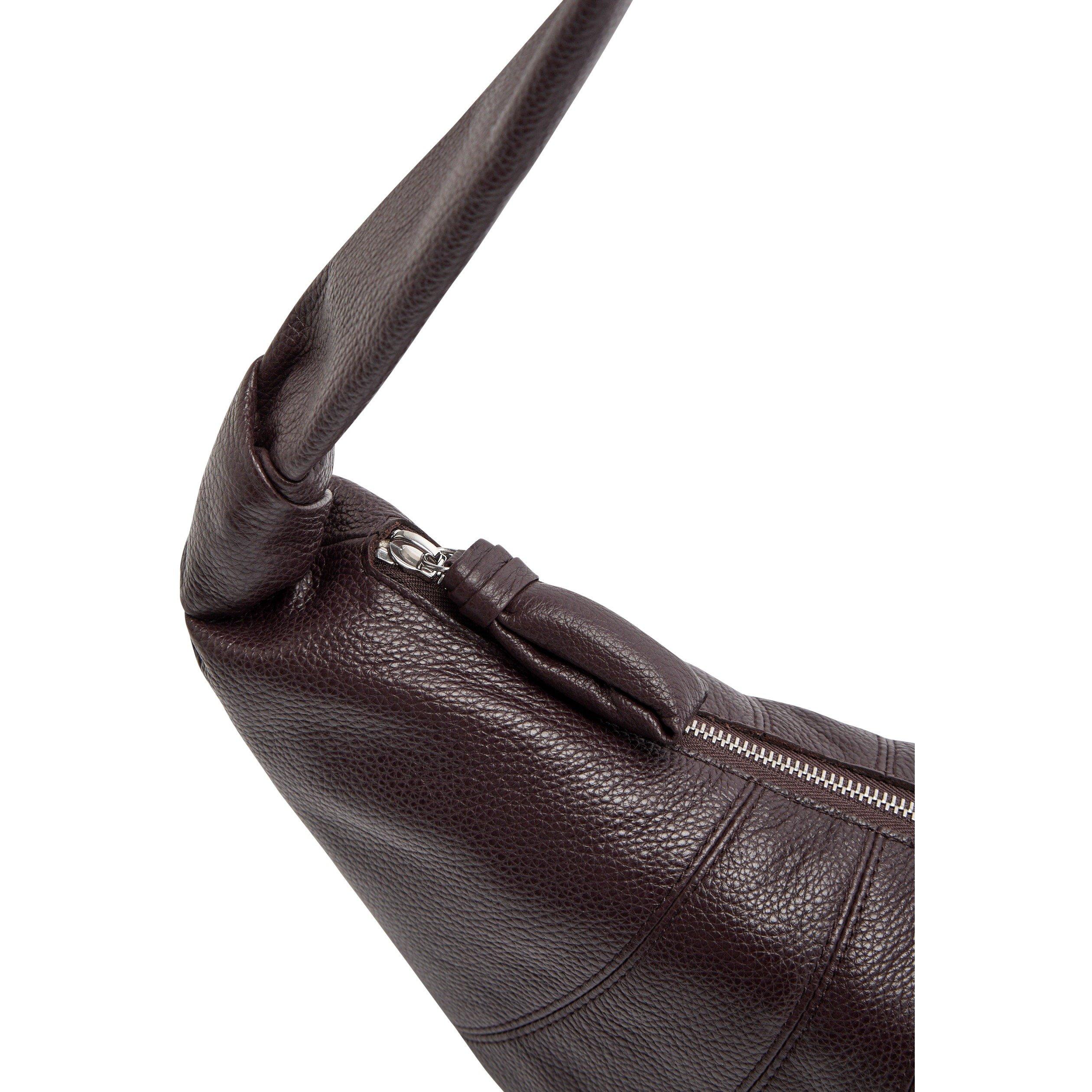 DARK BROWN - Lemaire - Women's Croissant Medium Leather Shoulder Bag - 4