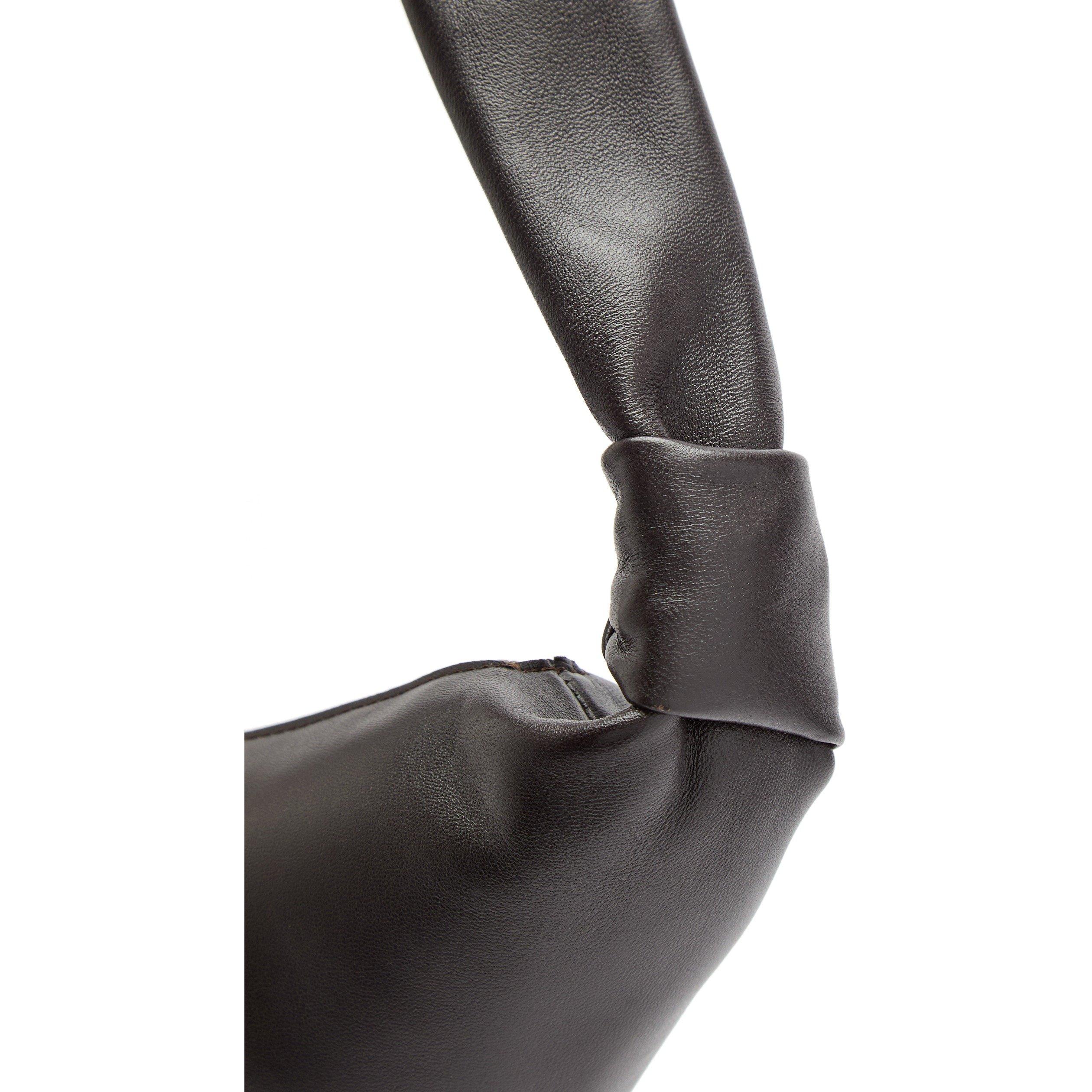 CHOCOLATE - Lemaire - Women's Croissant Medium Leather Shoulder Bag - 4