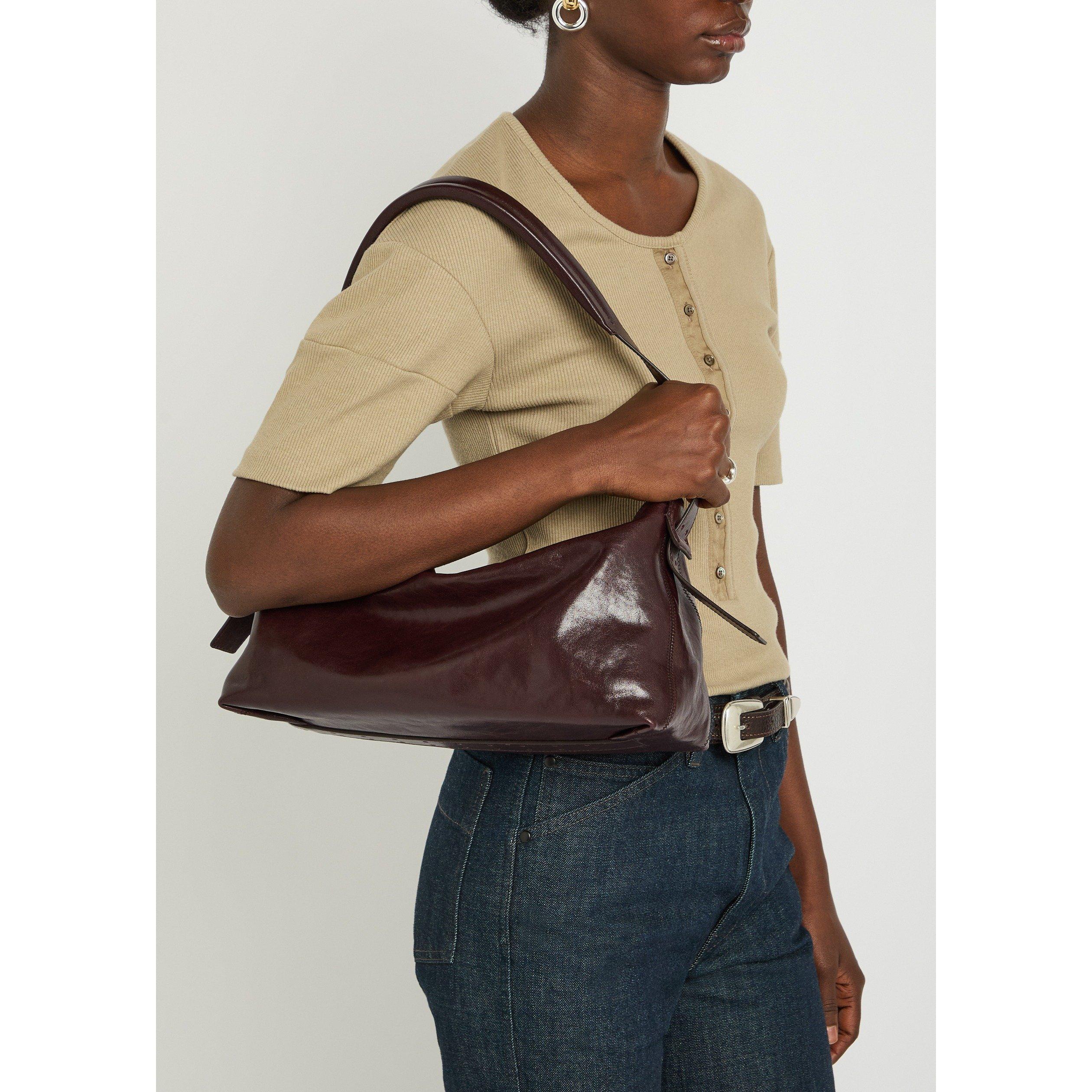 DARK BROWN - Lemaire - BELTED BAGUETTE BAG - 3