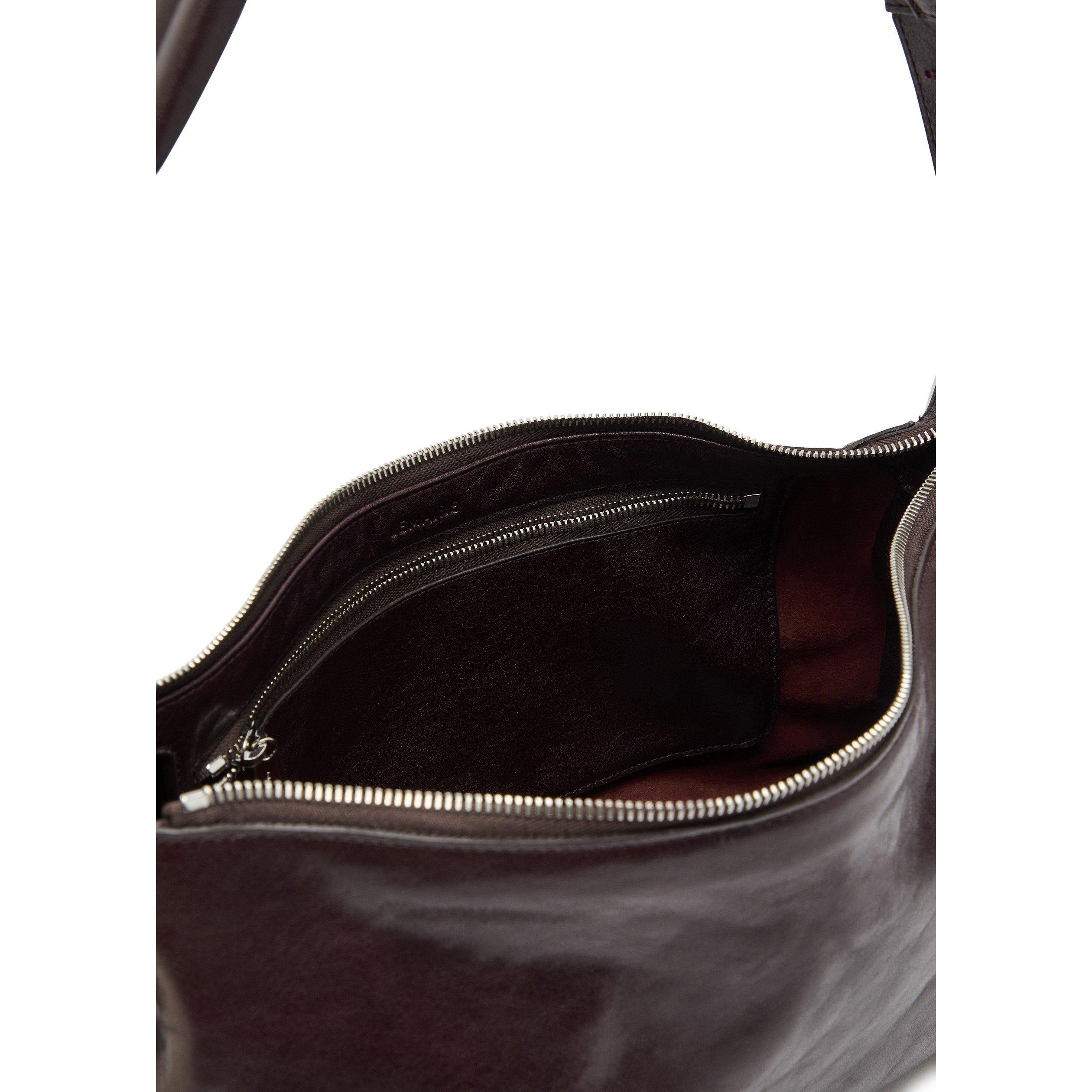 DARK BROWN - Lemaire - BELTED BAGUETTE BAG - 5