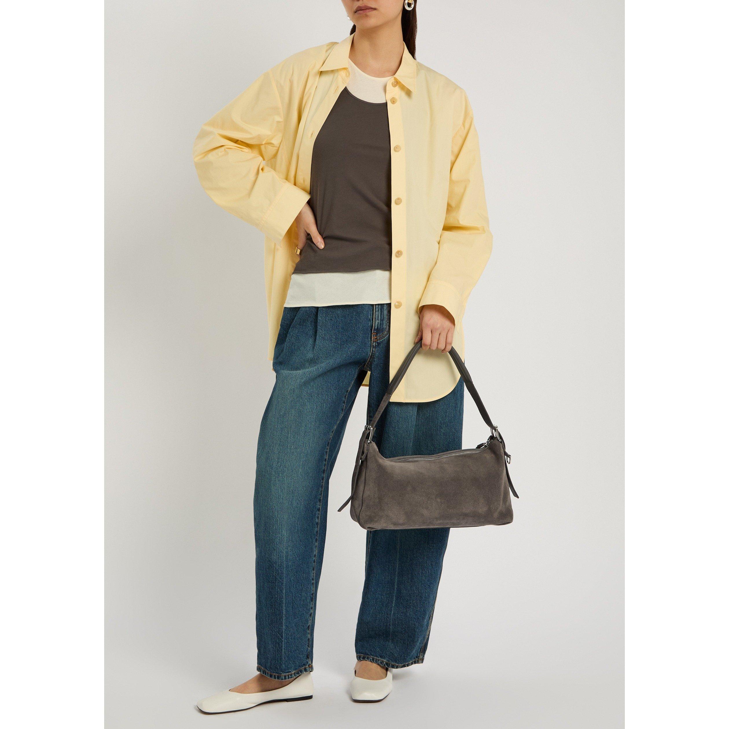 BROWN - Lemaire - BELTED BAGUETTE BAG - 6