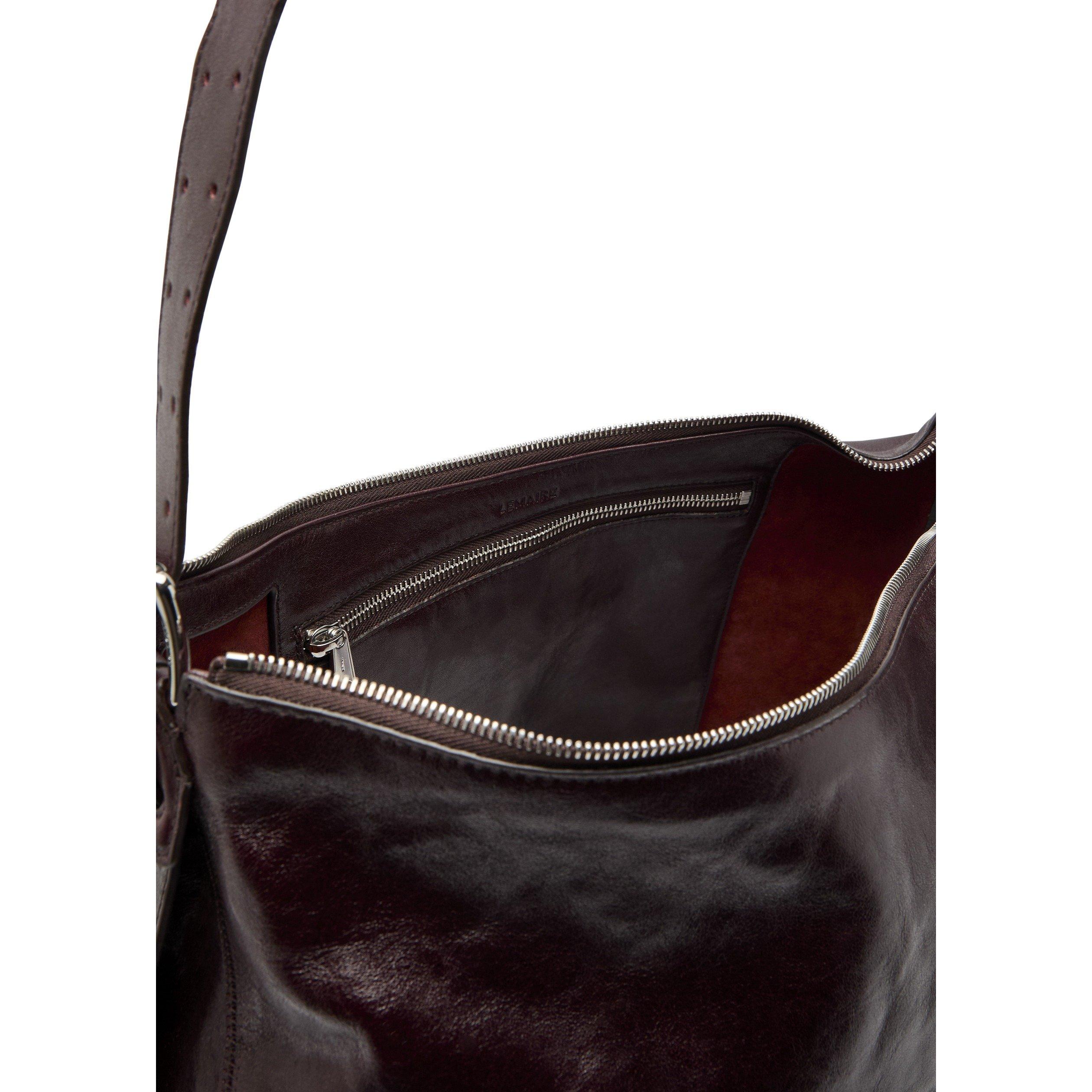 DARK BROWN - Lemaire - BELTED HOBO BAG - 5