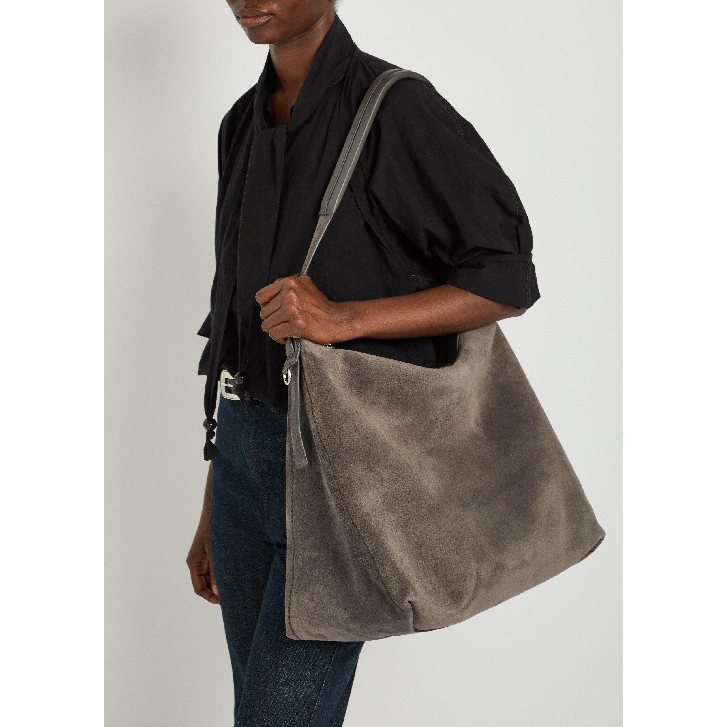 BROWN - Lemaire - Women's Leather Hobo Bag - 3