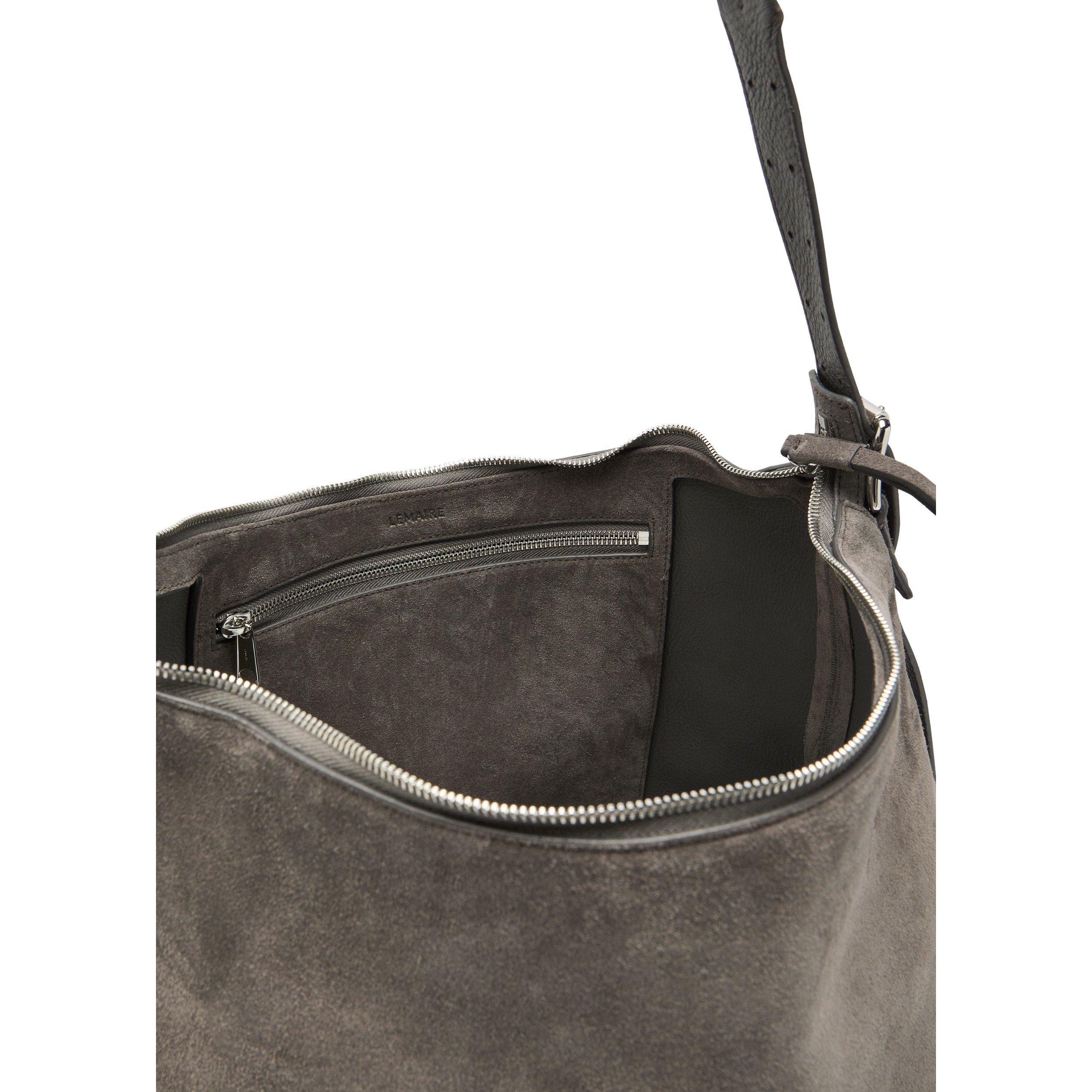 BROWN - Lemaire - Women's Leather Hobo Bag - 5