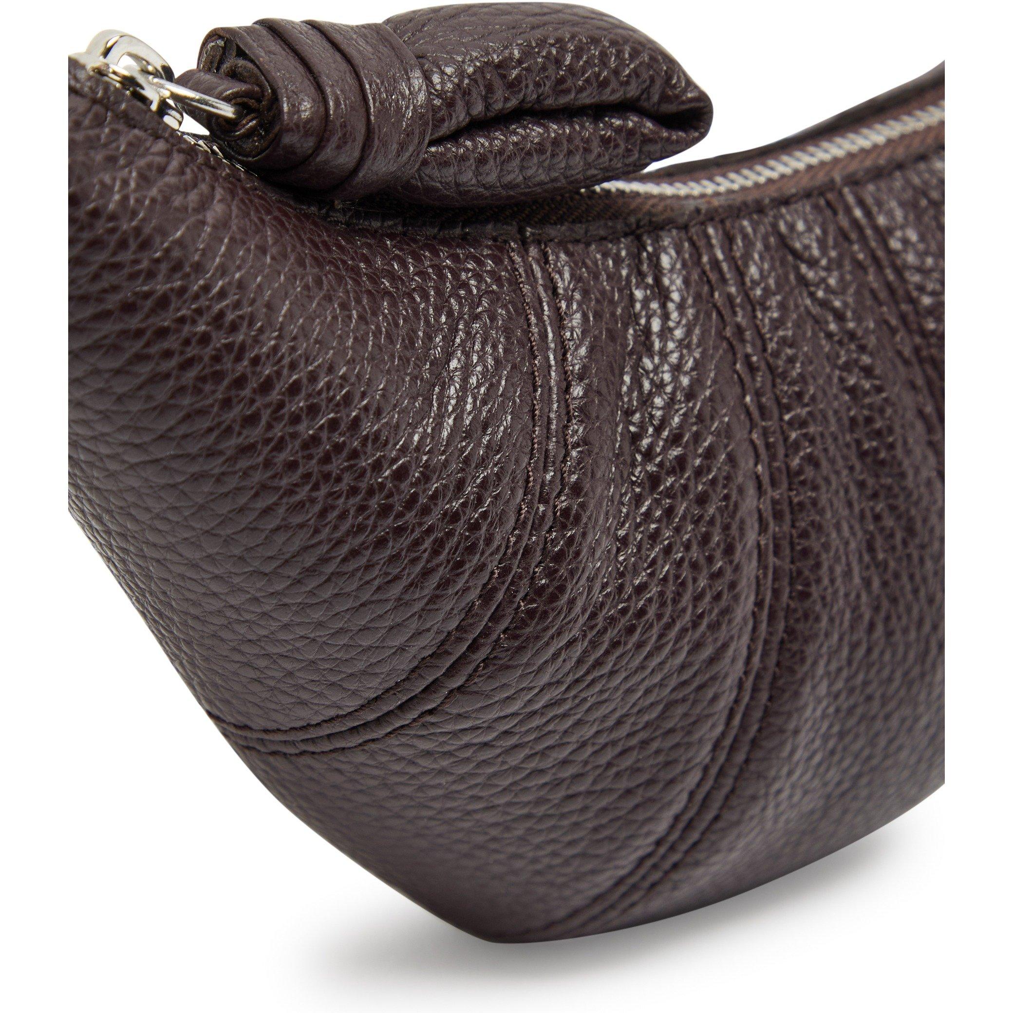 DARK BROWN - Lemaire - CROSSBODY CROISSANT COIN PURSE - 4