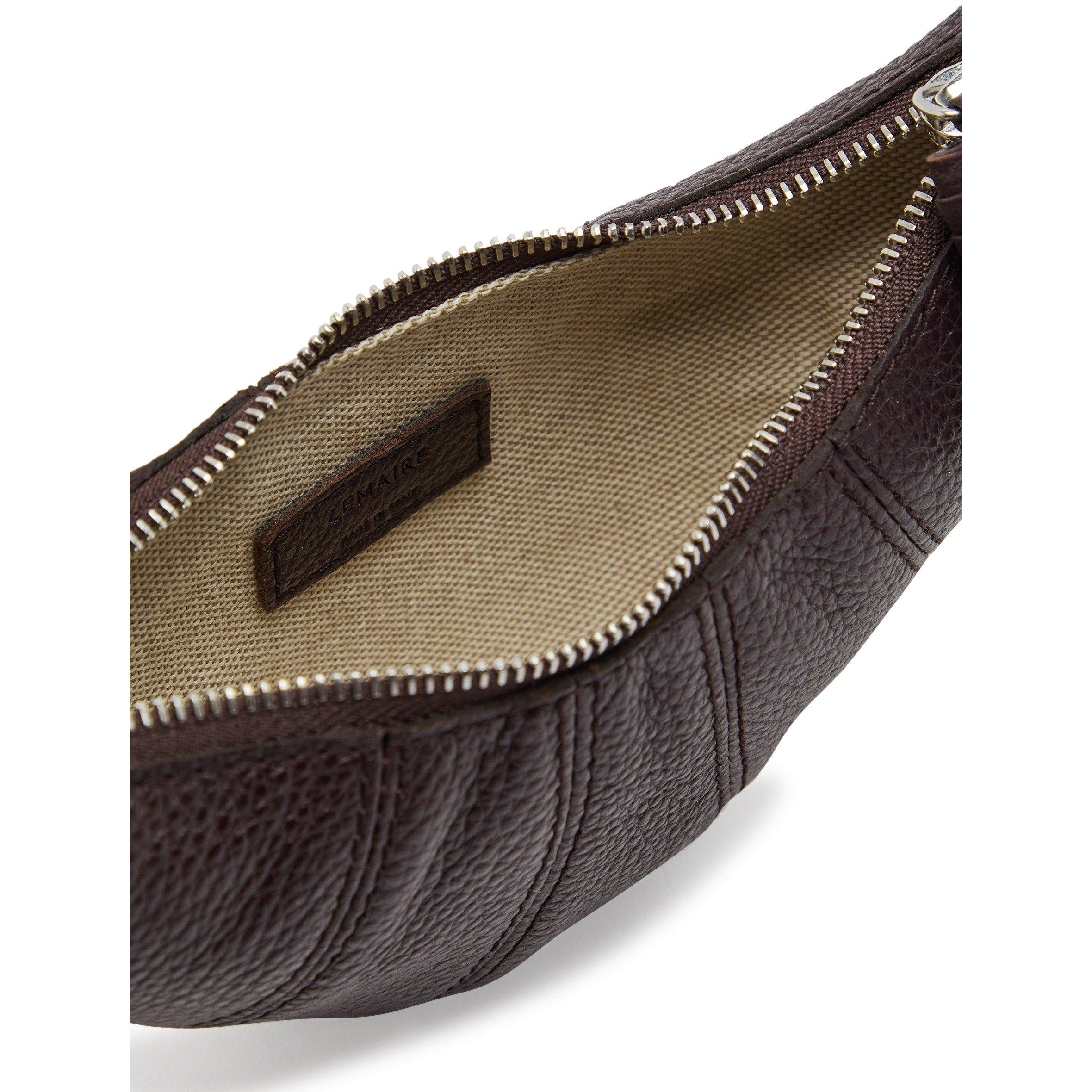 DARK BROWN - Lemaire - CROSSBODY CROISSANT COIN PURSE - 5