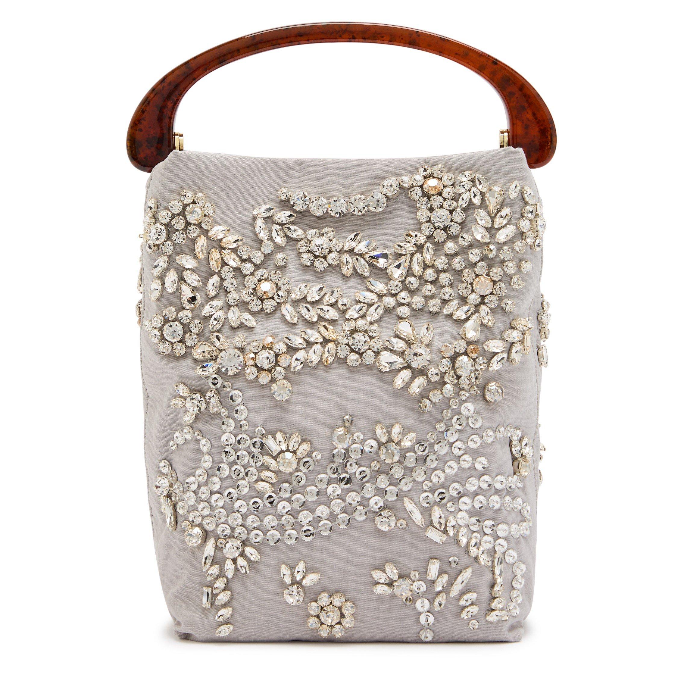 LIGHT GREY - Dries Van Noten - CRISP SEQUIN BAG