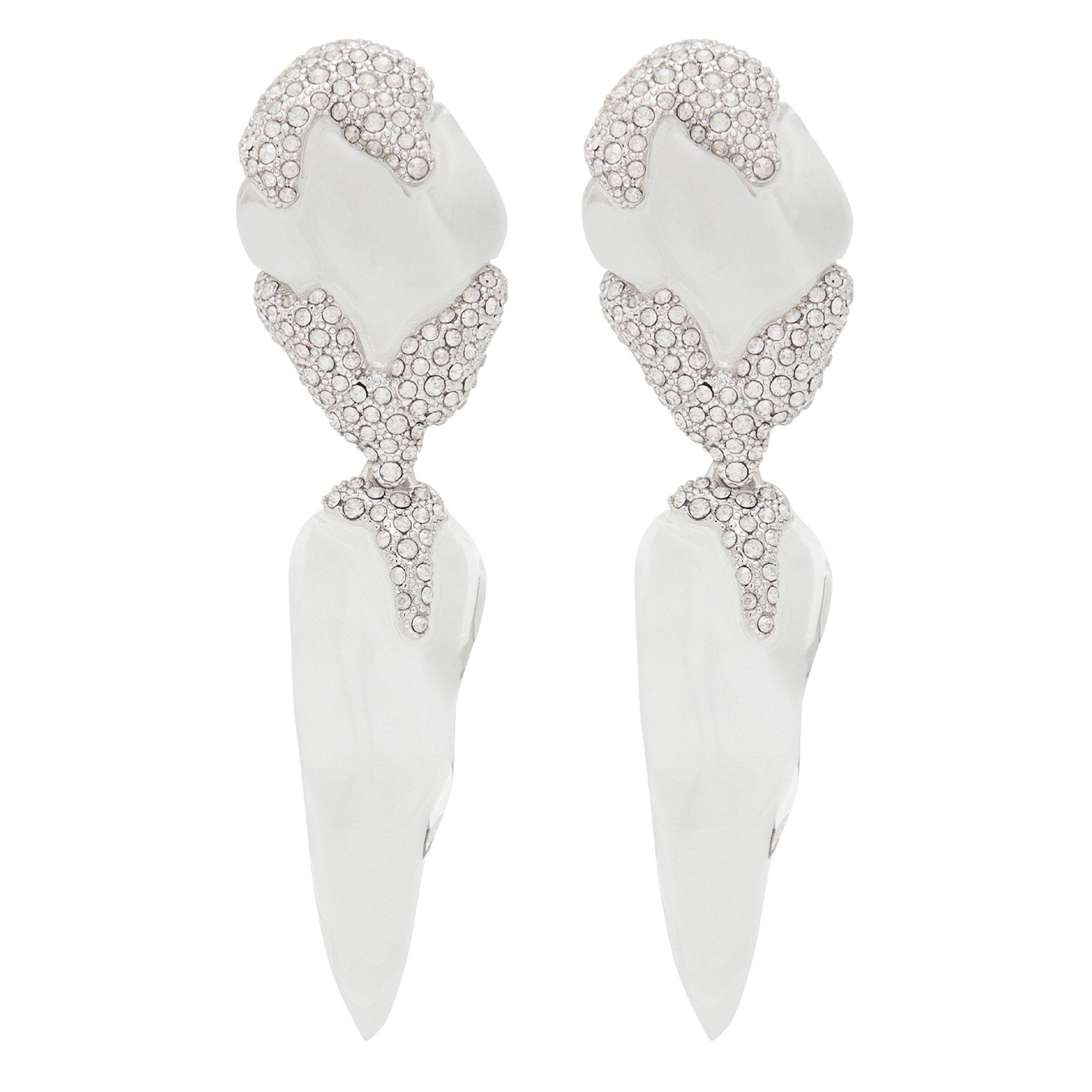 SILVER - Alexis Bittar - SILVERLAKE LUCITE POST DROP EA - 1