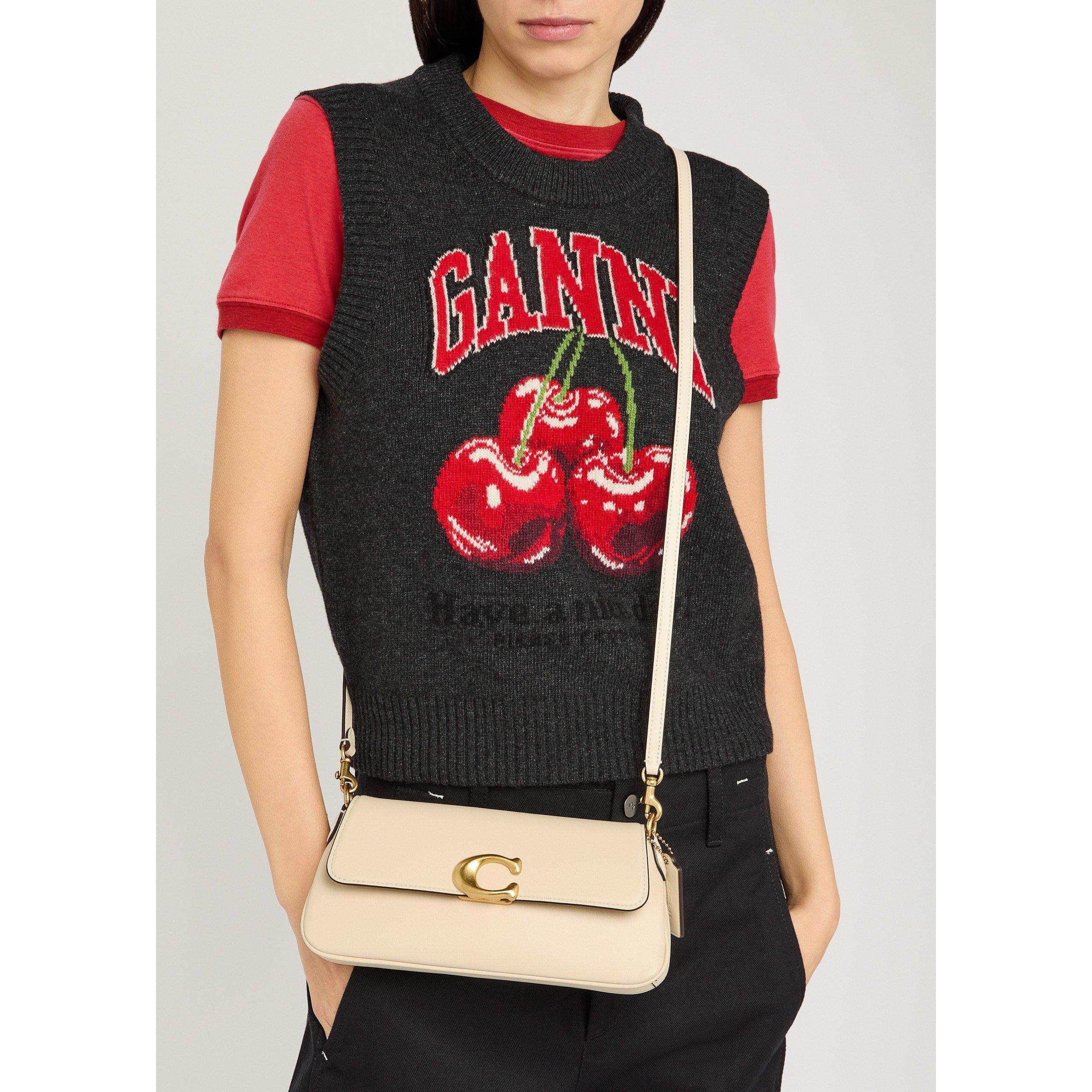 WHITE - Coach - JET LEATHER SHOULDER BAG - 3