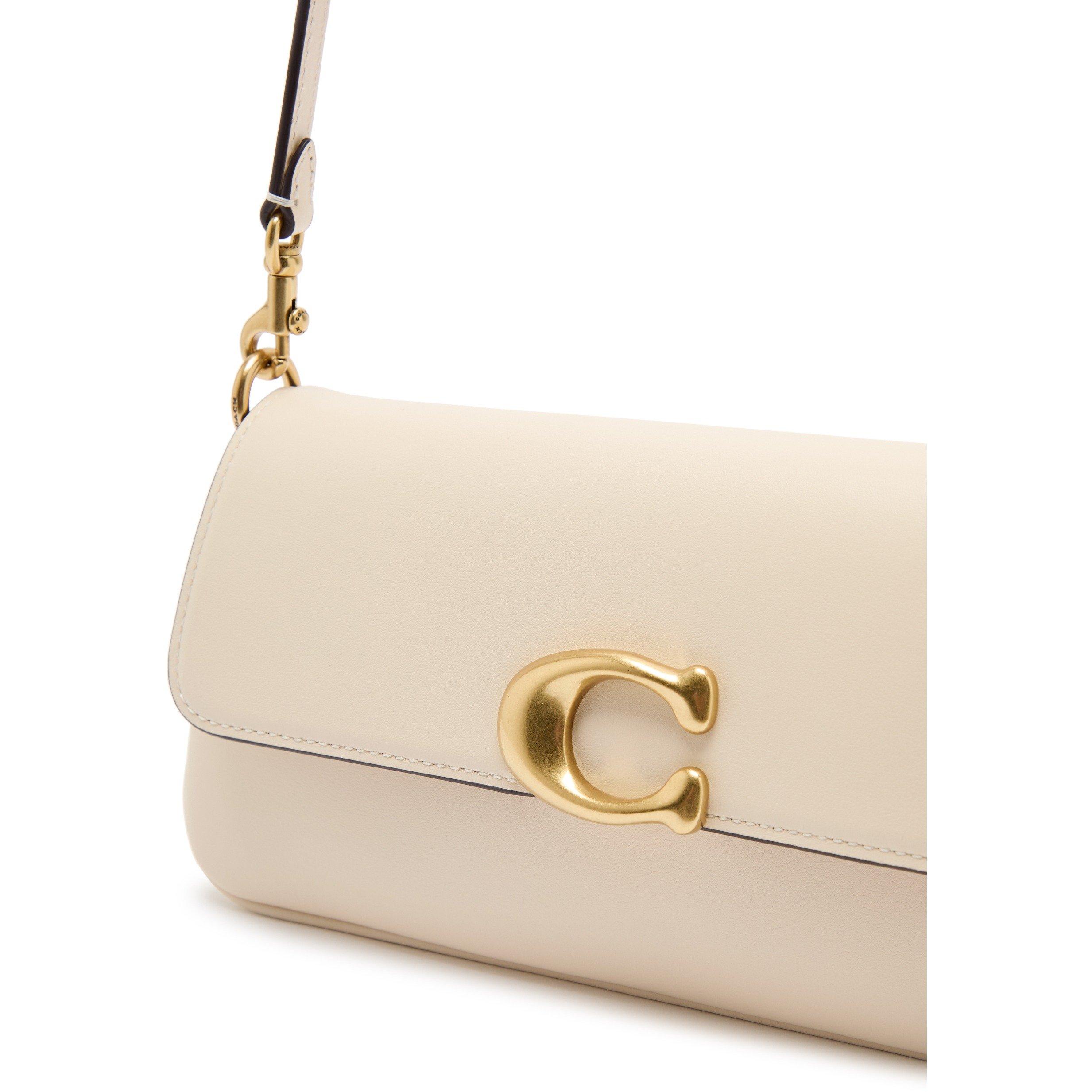 WHITE - Coach - JET LEATHER SHOULDER BAG - 4
