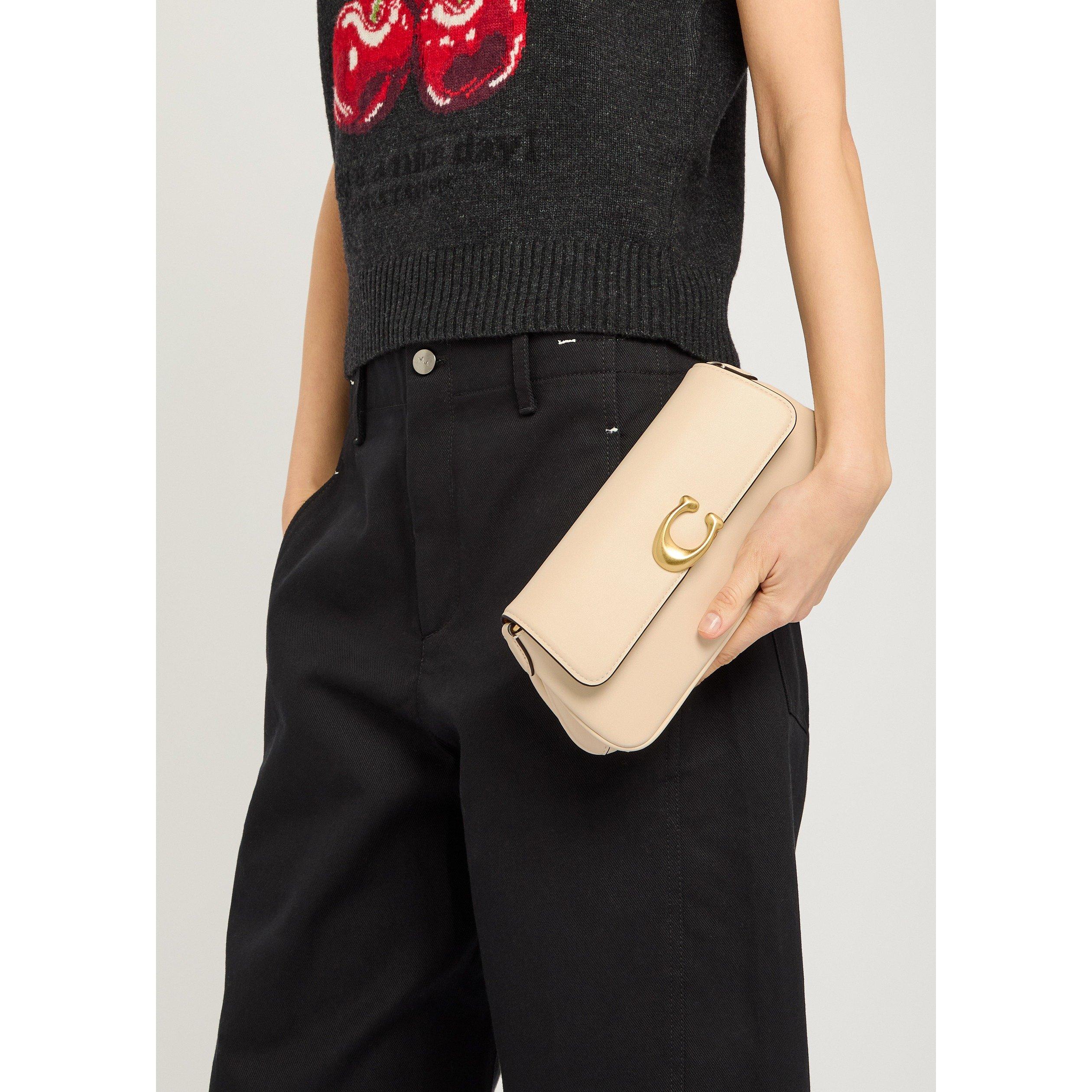 WHITE - Coach - JET LEATHER SHOULDER BAG - 6