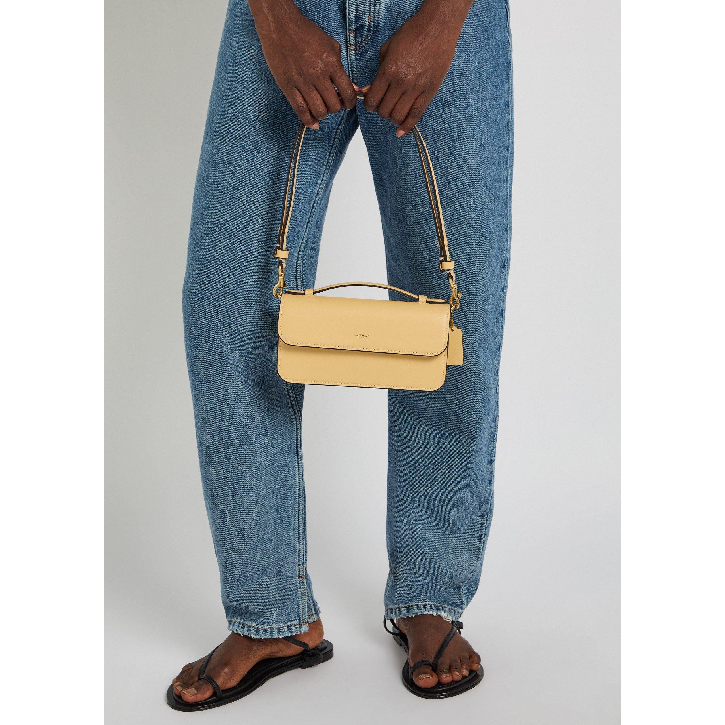 CREAM - Coach - LEATHER ELORA TOP HANDLE CROSS - 3