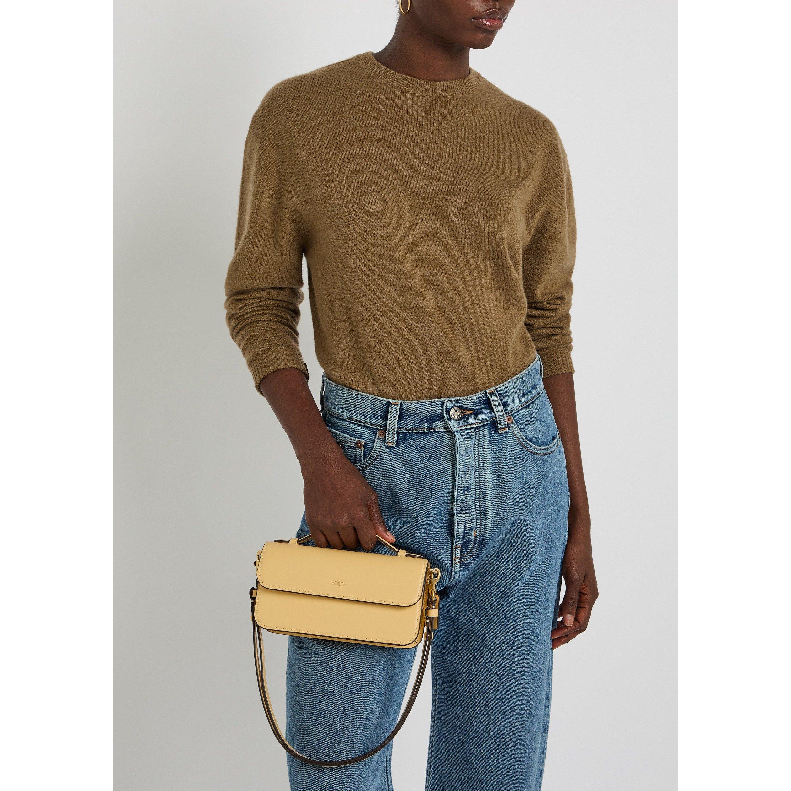 CREAM - Coach - LEATHER ELORA TOP HANDLE CROSS - 6