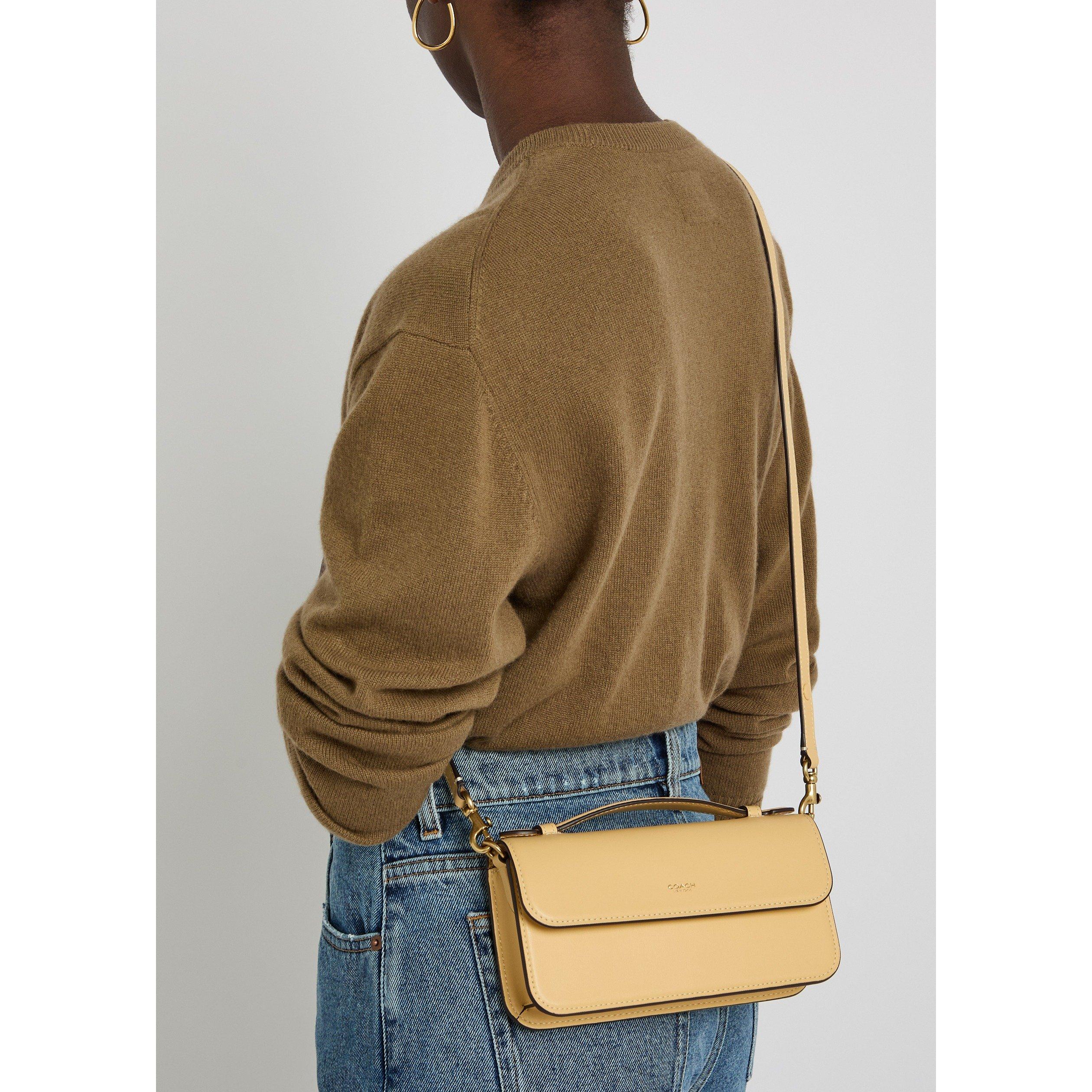 CREAM - Coach - LEATHER ELORA TOP HANDLE CROSS - 7