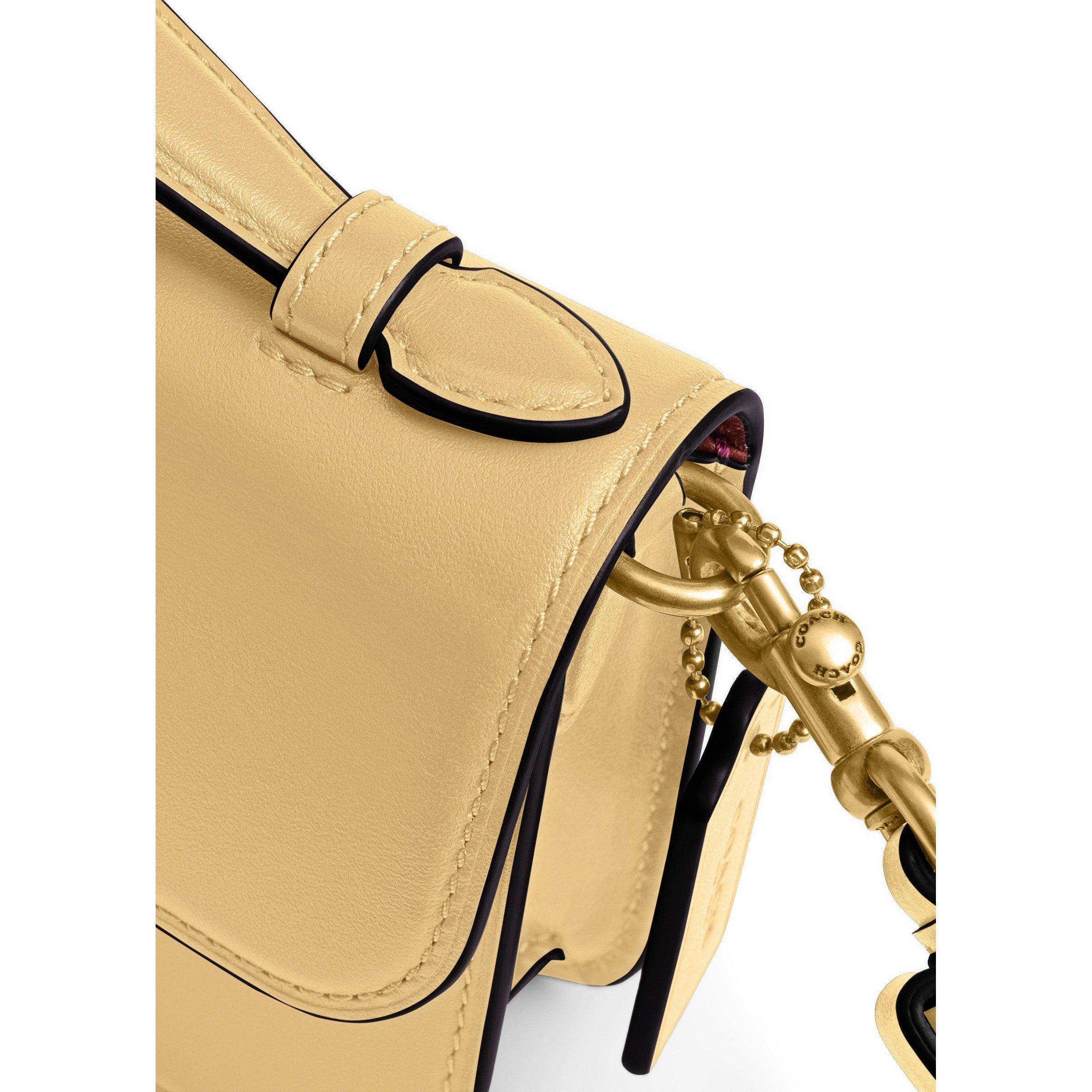 CREAM - Coach - LEATHER ELORA TOP HANDLE CROSS - 8