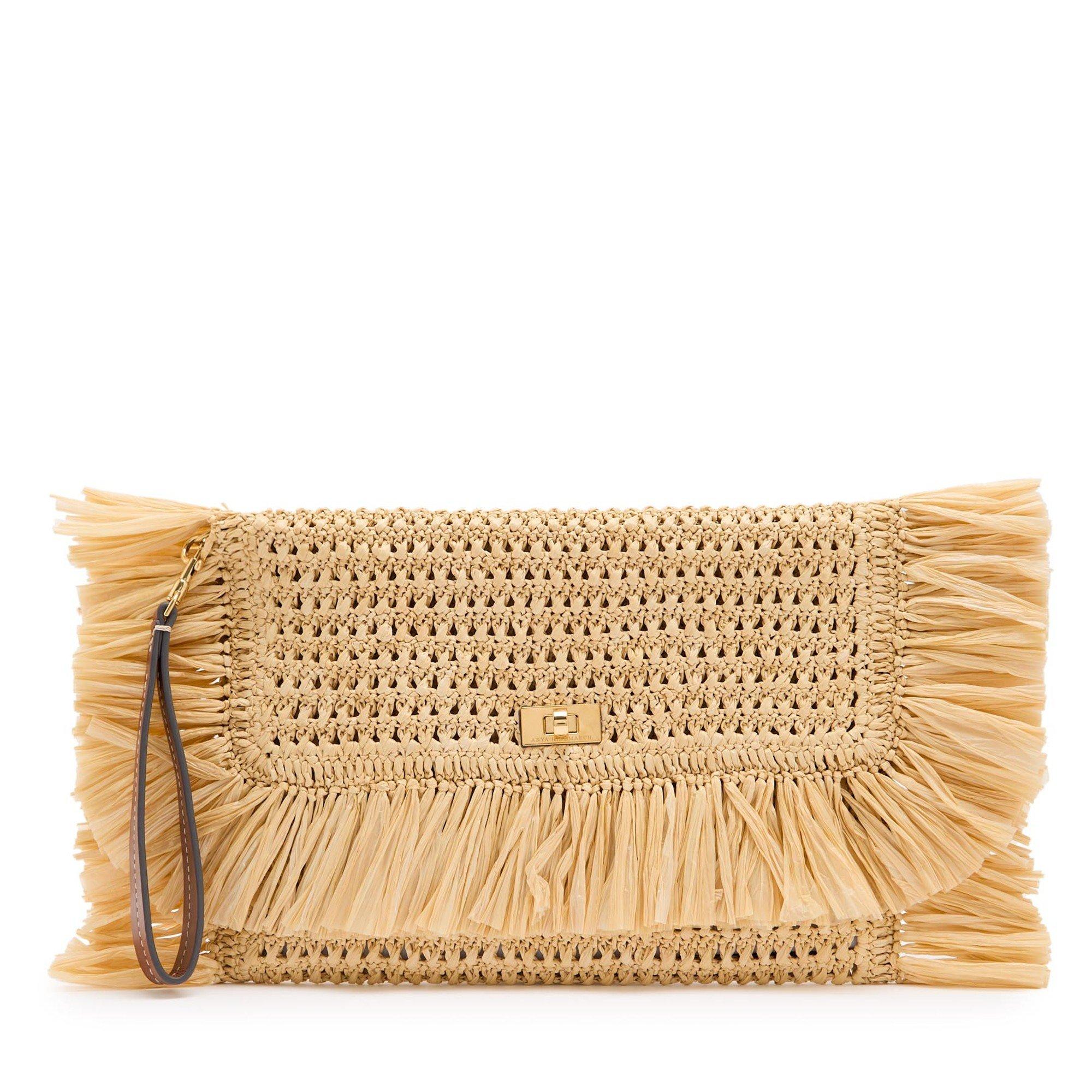 Anya Hindmarch RAFFIA OVERSIZED CLUTCH