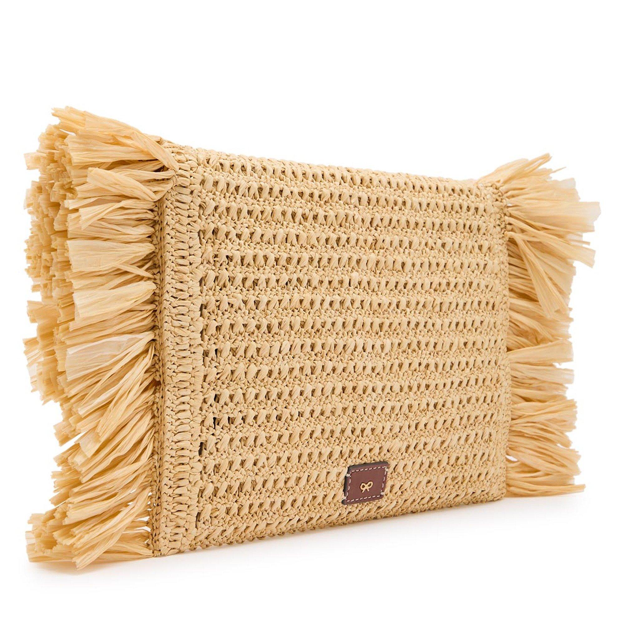 NATURAL - Anya Hindmarch - RAFFIA OVERSIZED CLUTCH - 2