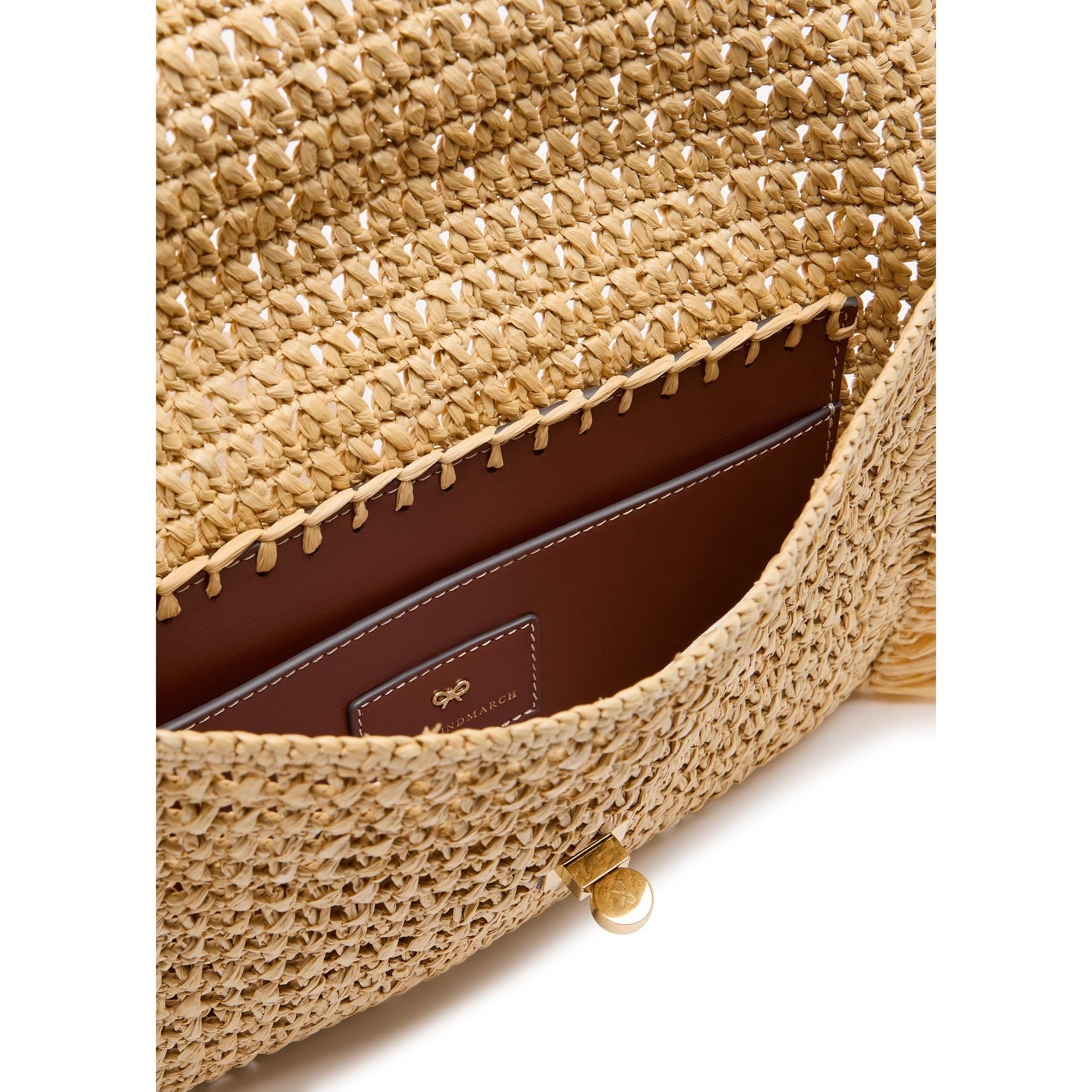 NATURAL - Anya Hindmarch - RAFFIA OVERSIZED CLUTCH - 5