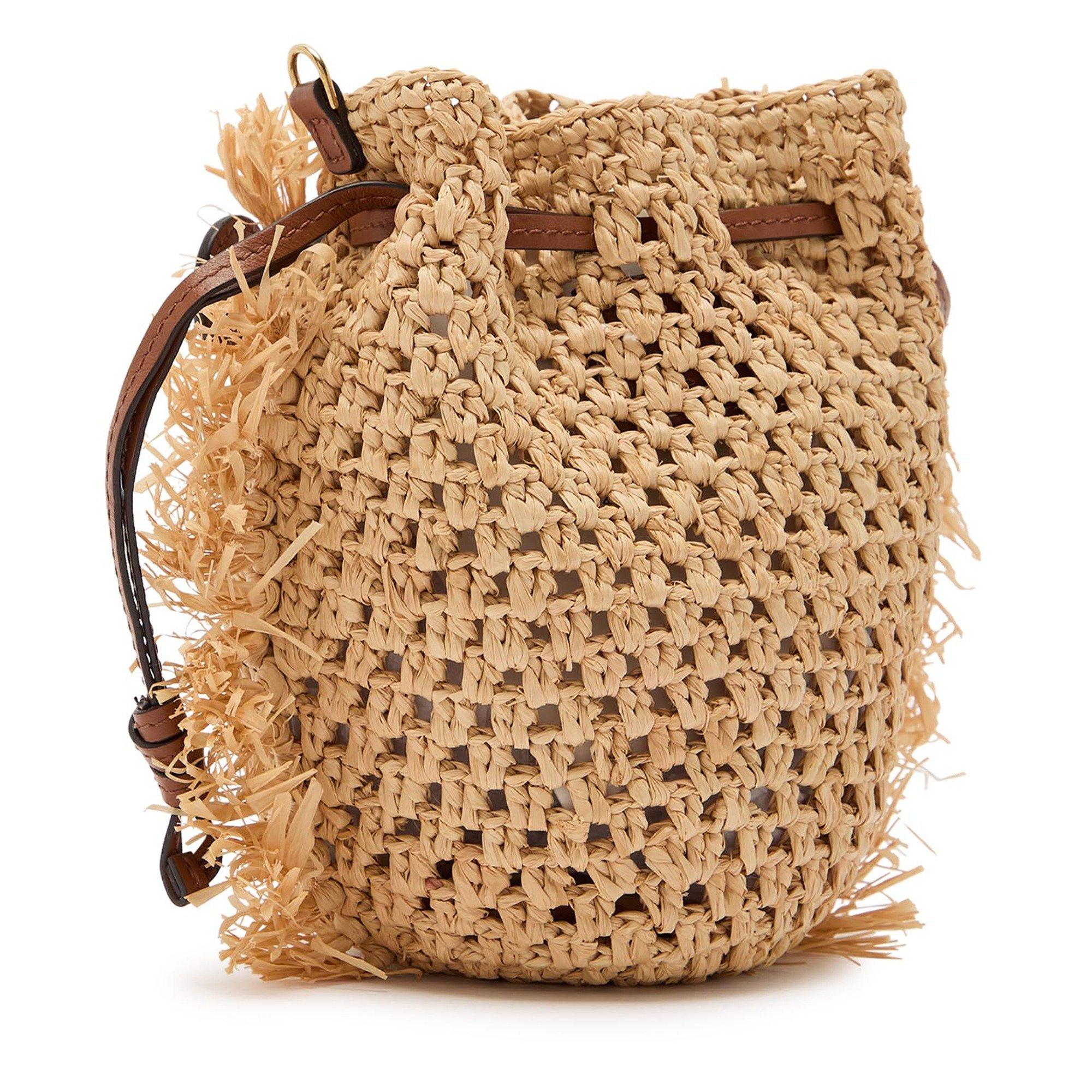 BROWN - Anya Hindmarch - CREATURES EYES RAFFIA CROSSBOD - 2