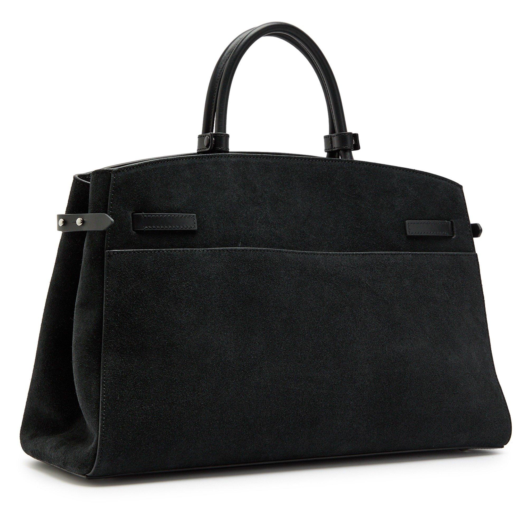 BLACK - DeMellier - Women's Hudson Suede Top Handle Bag - 2