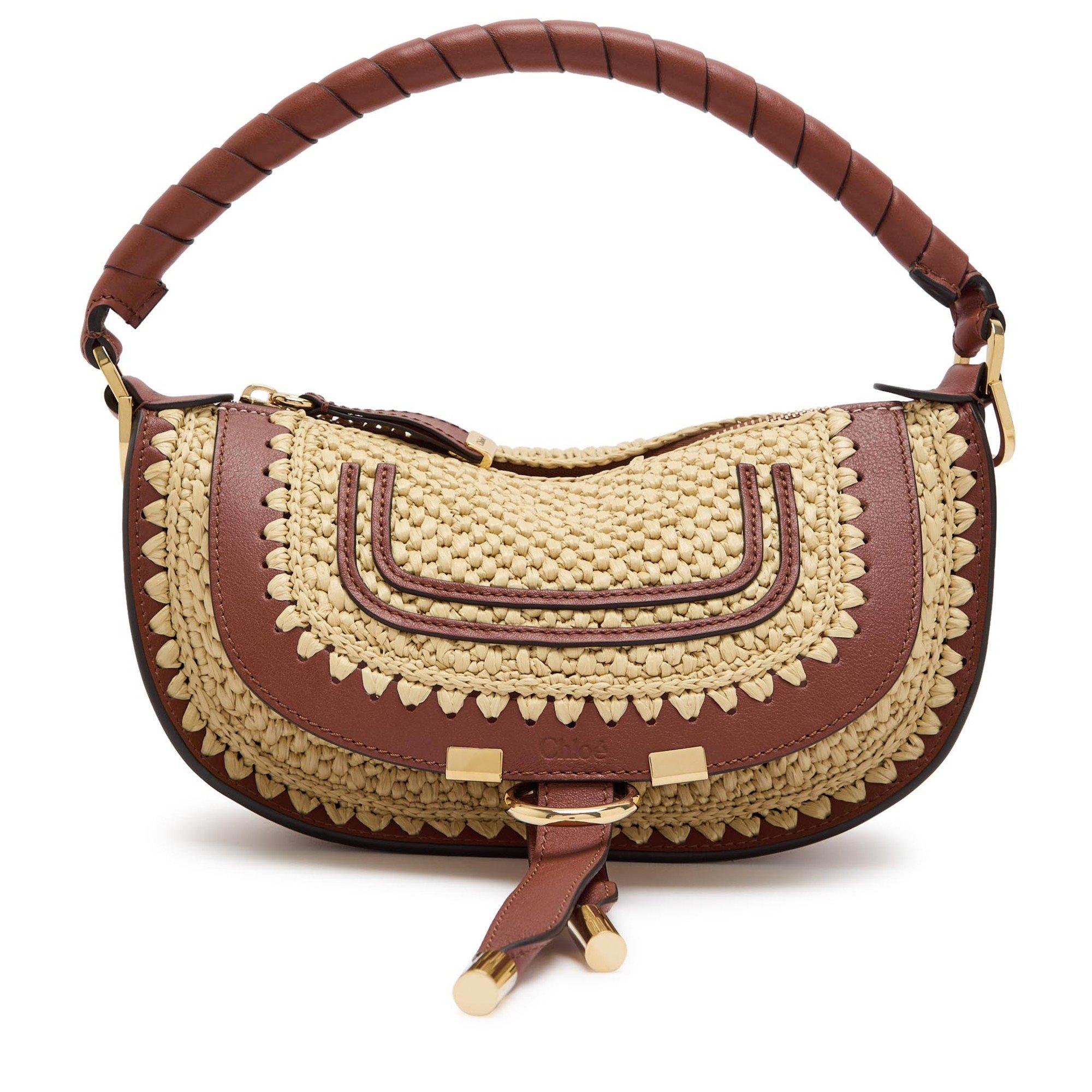 BROWN - Chloe - MARCIE RAFFIA MINI BAG - 1
