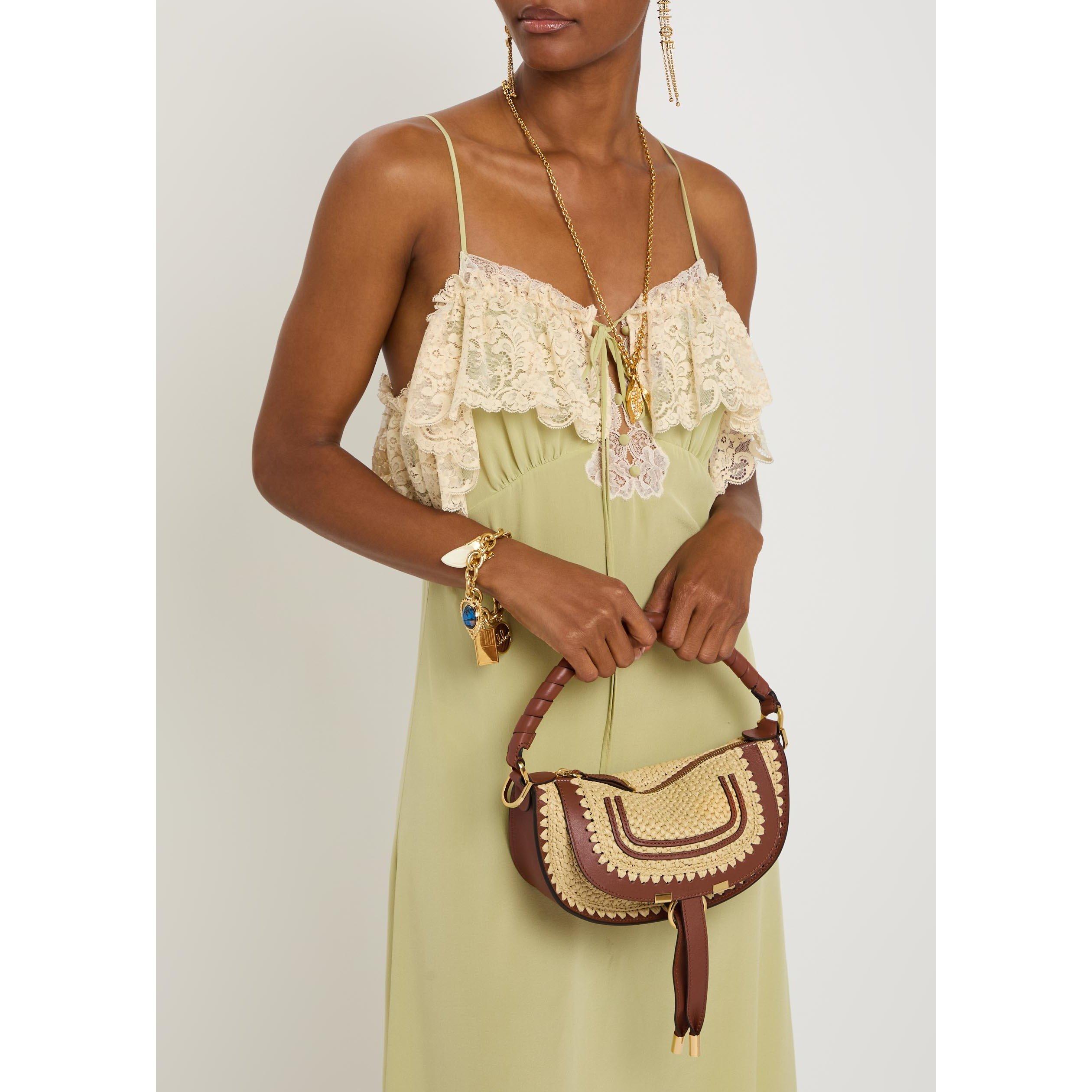 BROWN - Chloe - MARCIE RAFFIA MINI BAG - 3