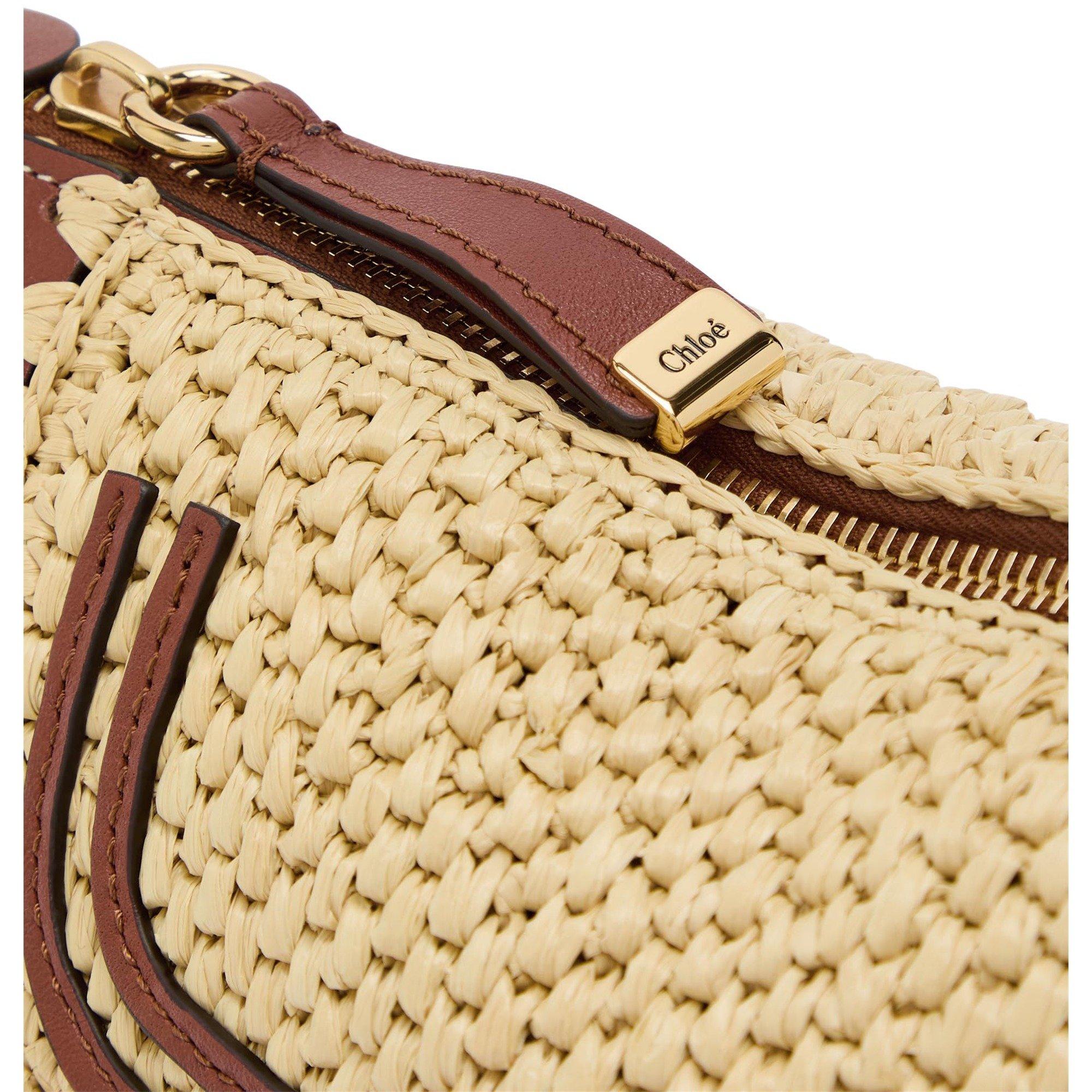 BROWN - Chloe - MARCIE RAFFIA MINI BAG - 4