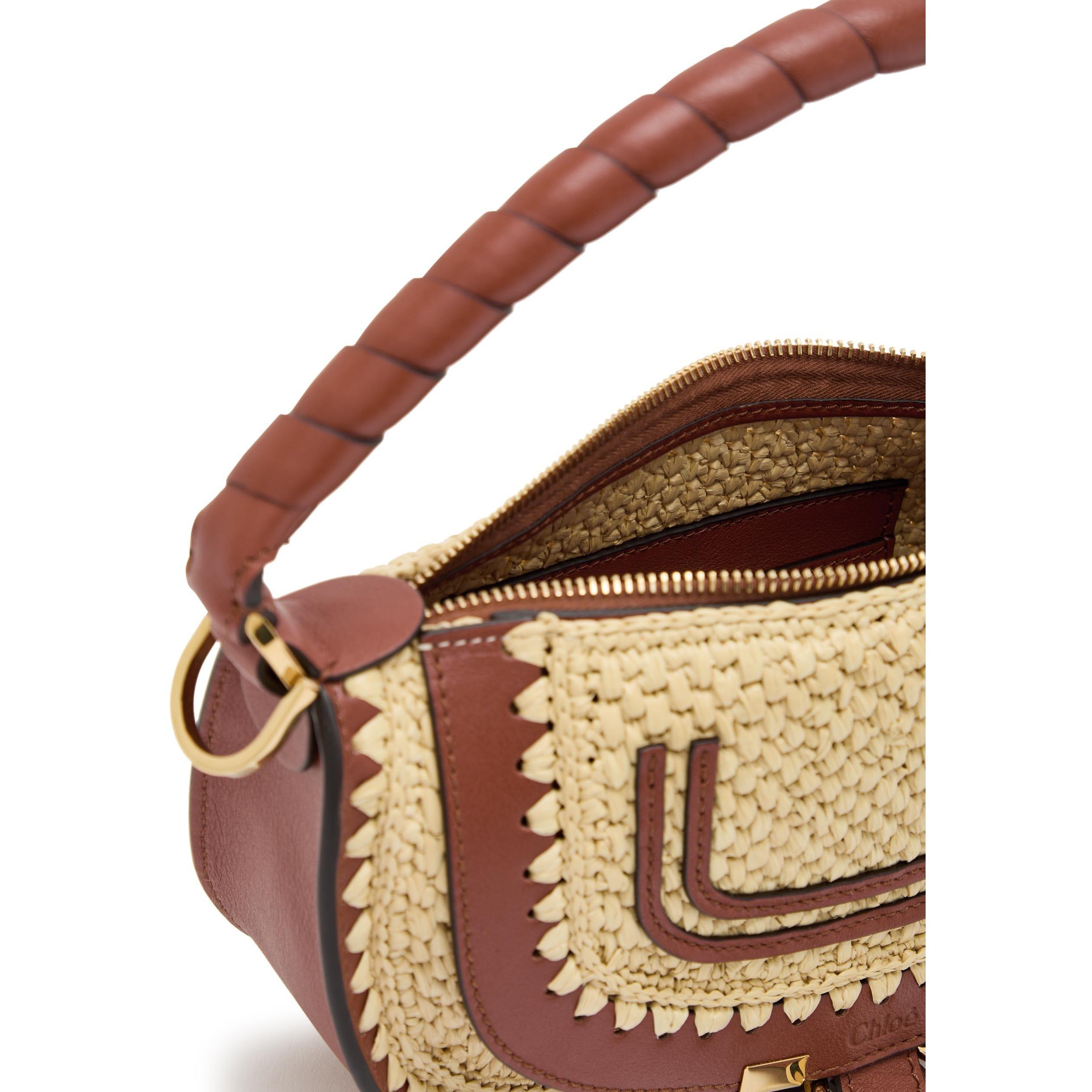 BROWN - Chloe - MARCIE RAFFIA MINI BAG - 5