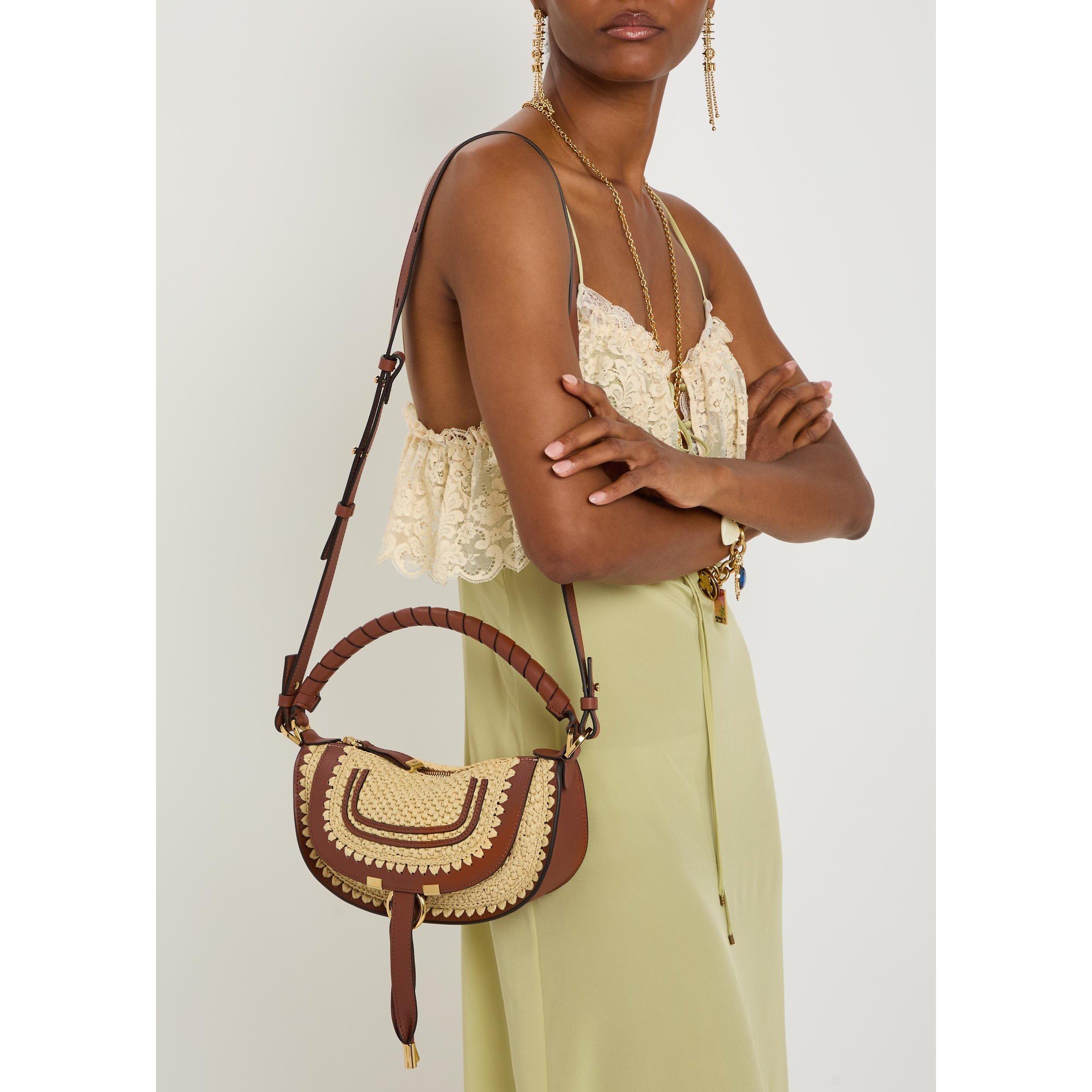 BROWN - Chloe - MARCIE RAFFIA MINI BAG - 6