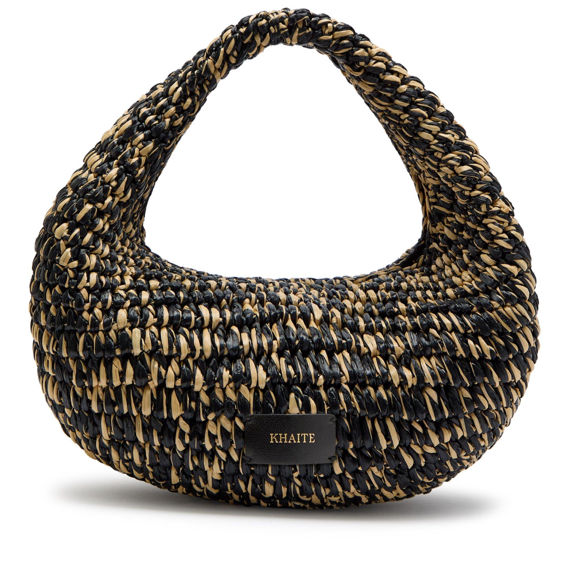 BLACK AND WHITE - Khaite - OLIVIA RAFFIA H