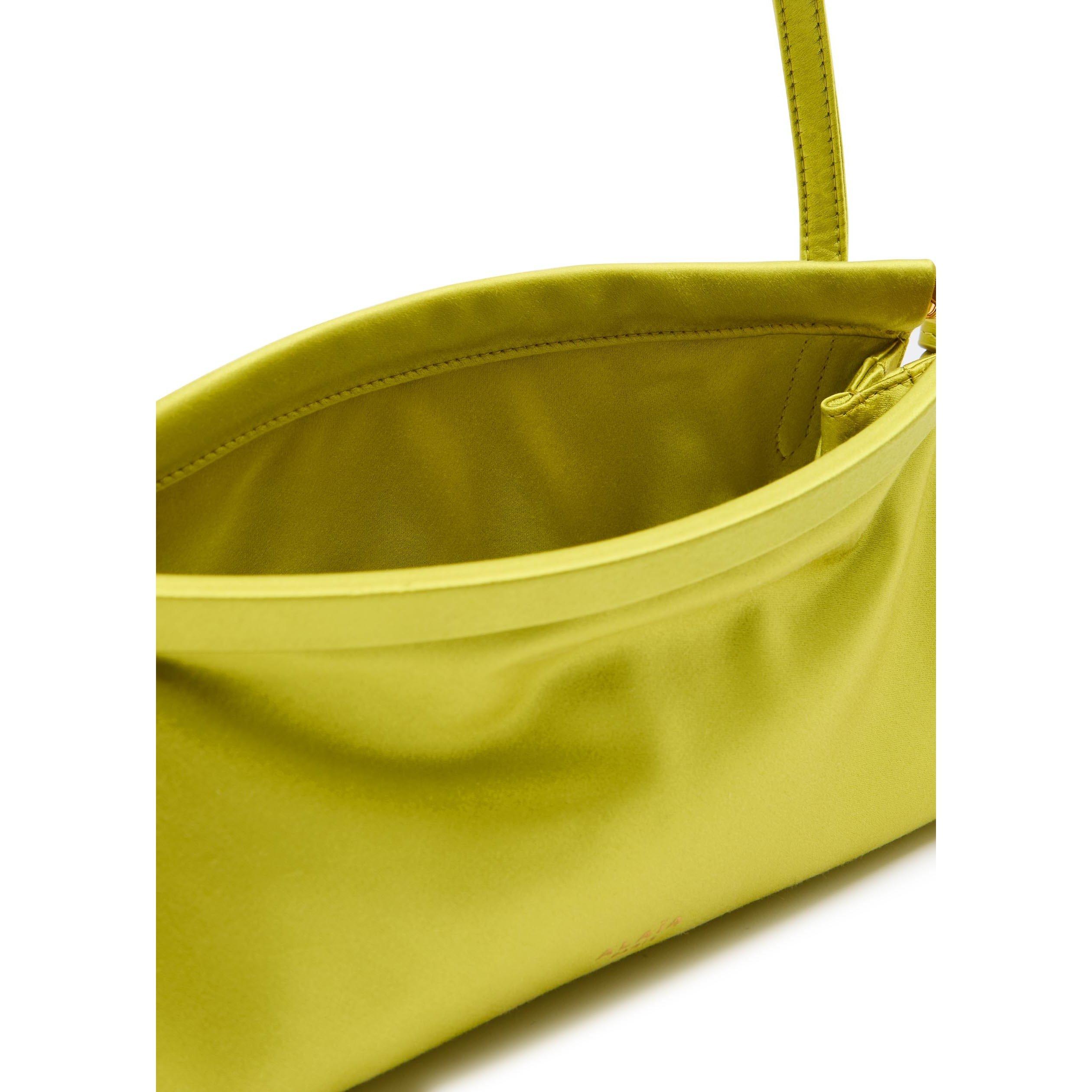 GREEN - Alaia - LE CLICK S SATIN SHOULDER BAG - 5