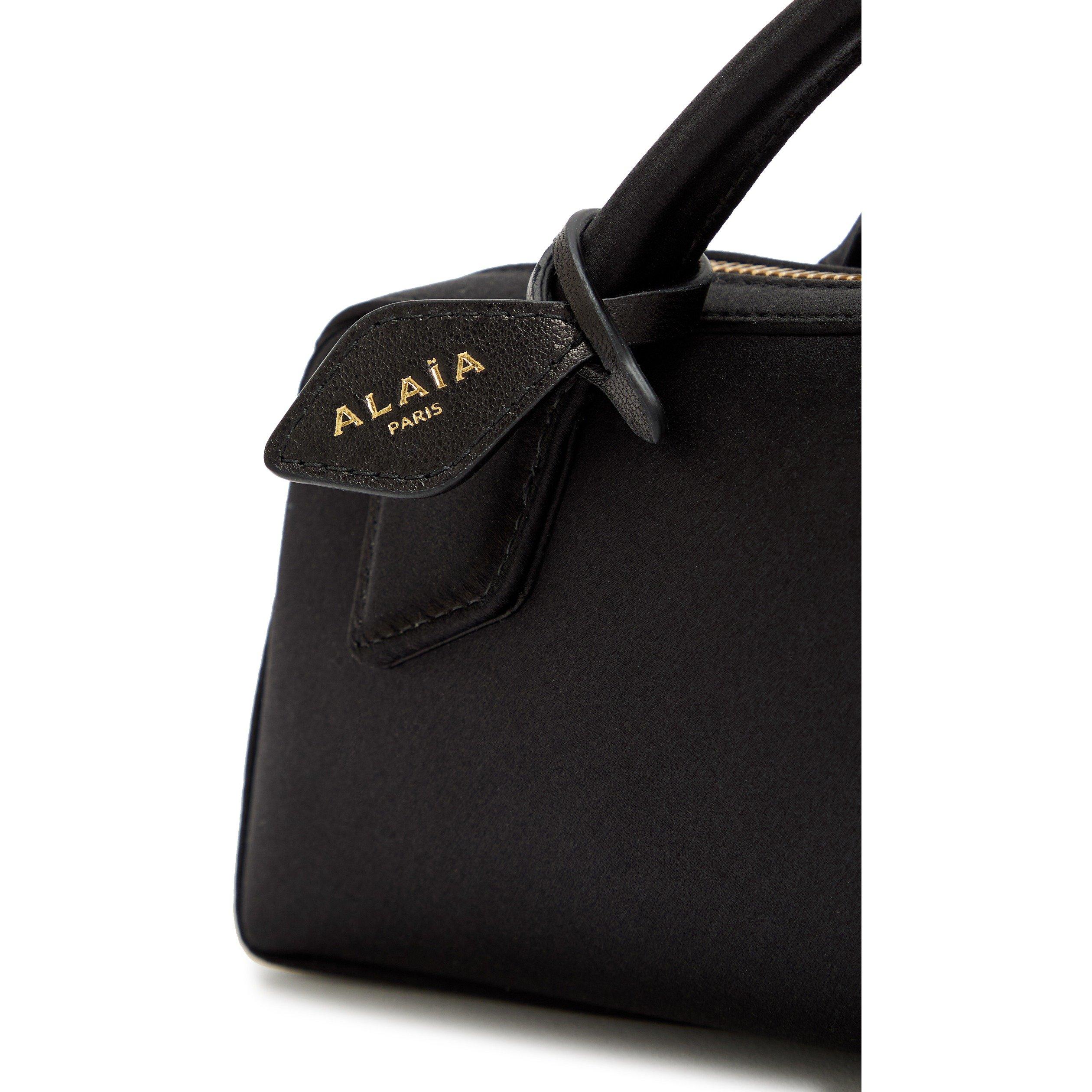 BLACK - Alaia - LE TECKEL SATIN CLUTCH - 4