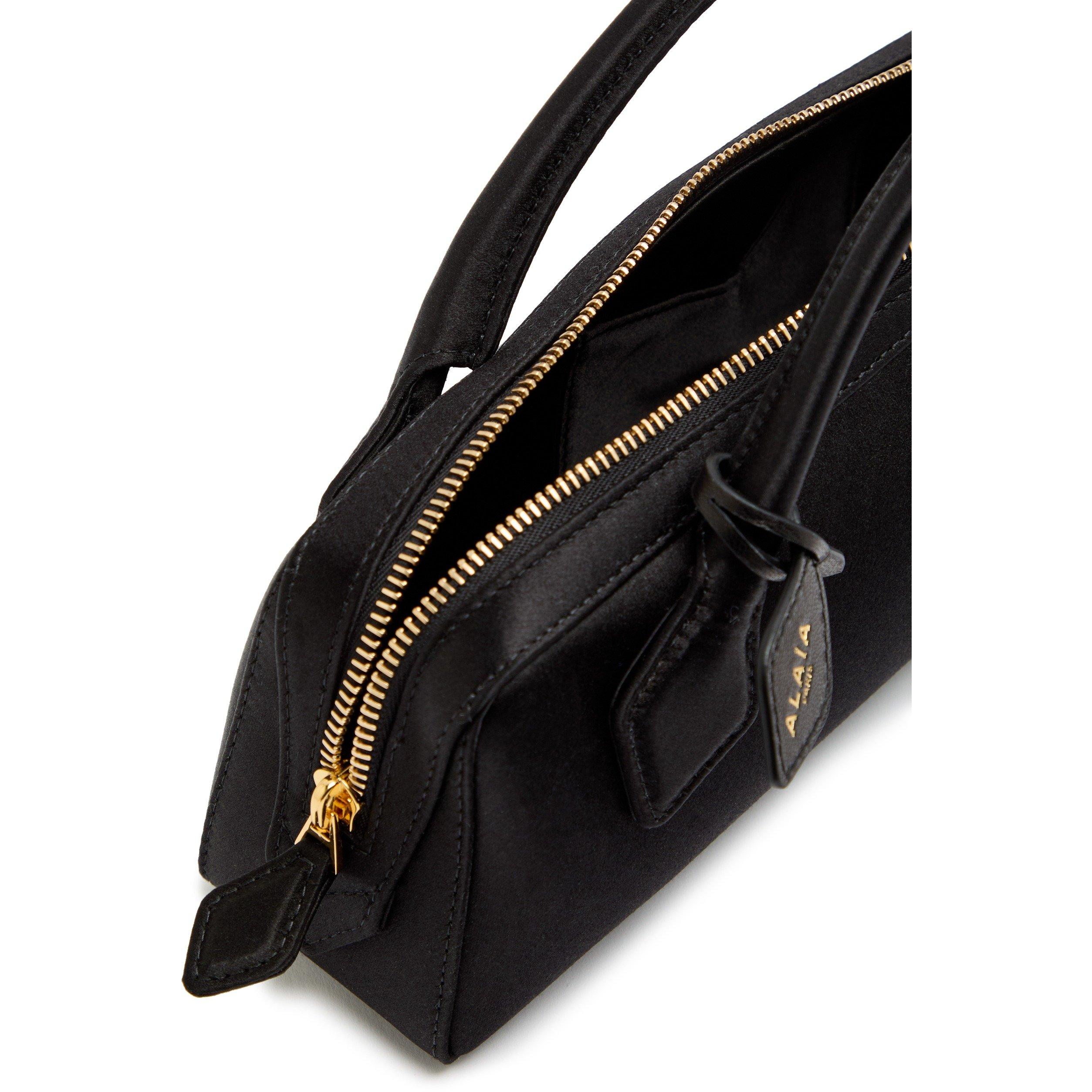 BLACK - Alaia - LE TECKEL SATIN CLUTCH - 5