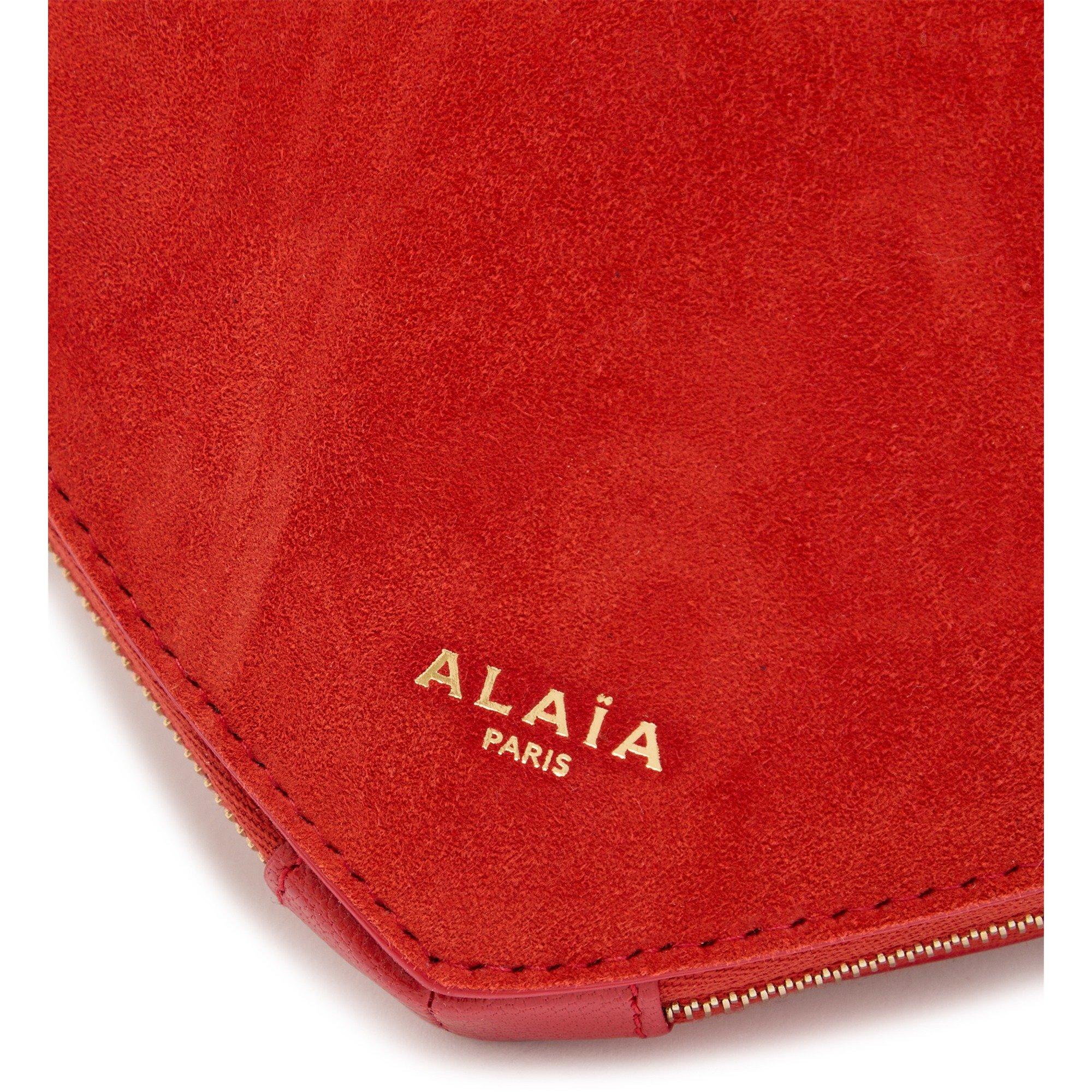 ORANGE - Alaia - Women's Le Coeur Suede Cross Body Bag - 4