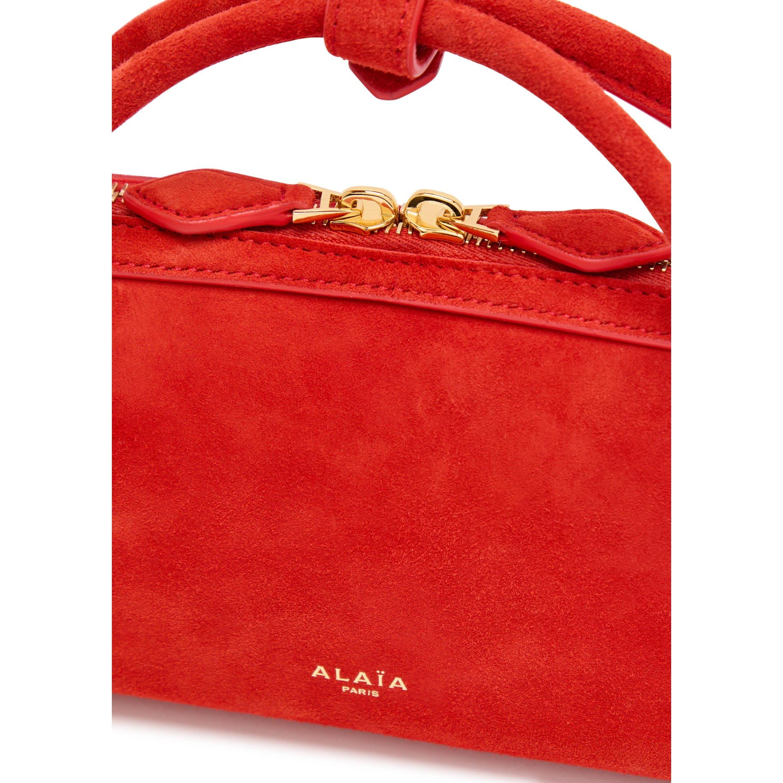 ORANGE - Alaia - LE TECKEL SUEDE CLUTCH - 4