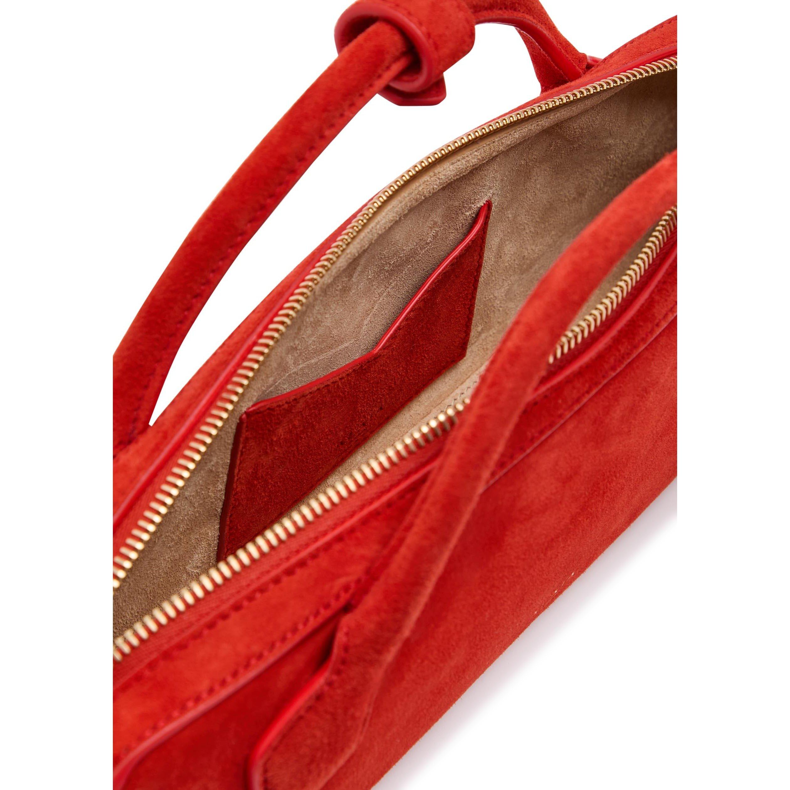 ORANGE - Alaia - LE TECKEL SUEDE CLUTCH - 5