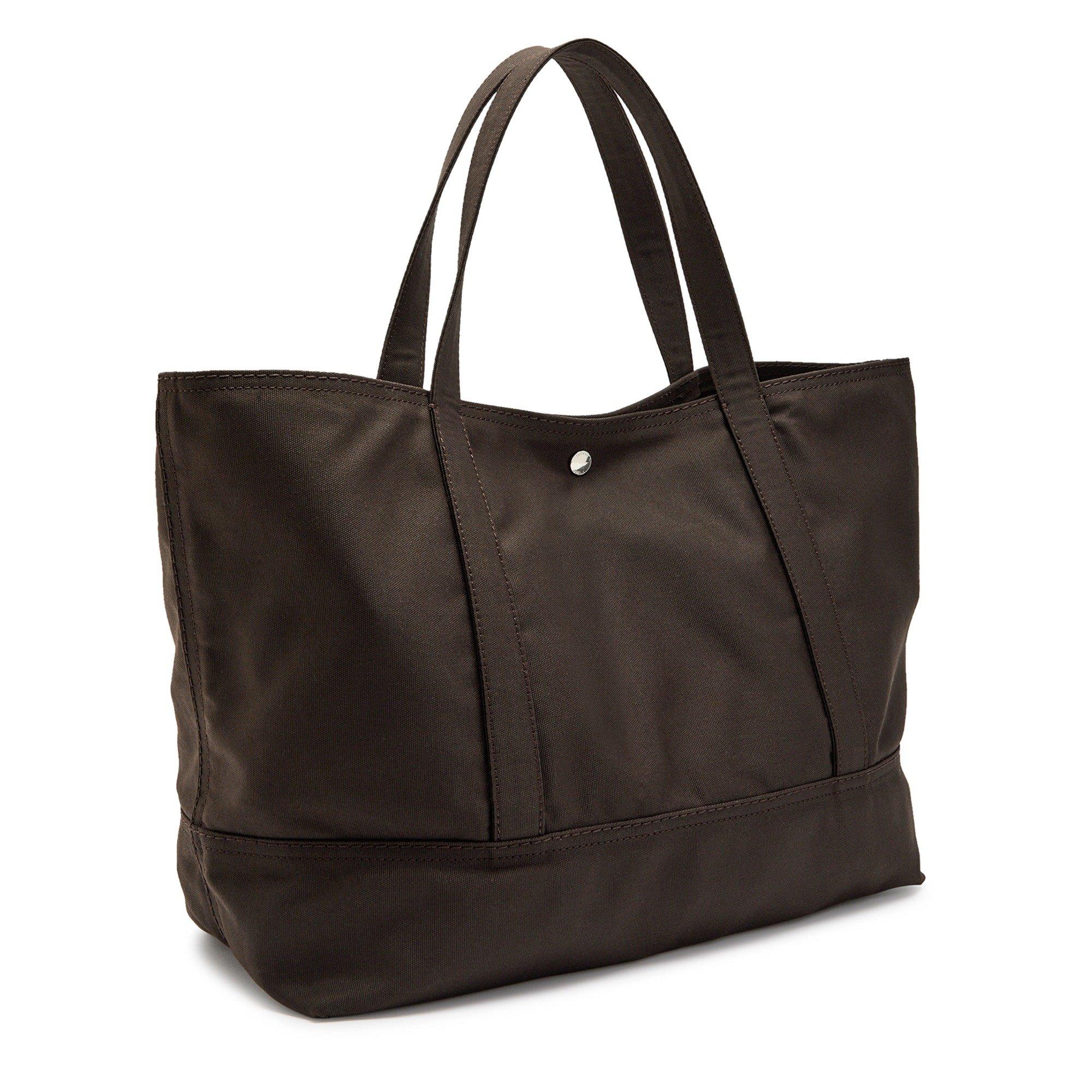 DARK BROWN - Toteme - Women's Cotton Beach Bag - 2