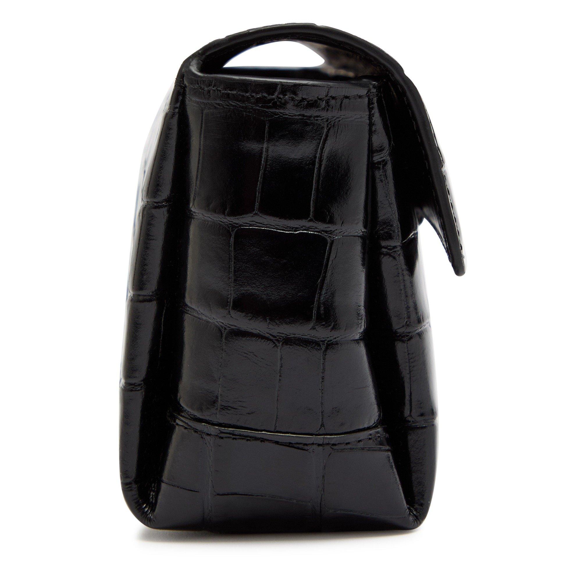 BLACK - Toteme - SOFT CROCO-EMBOSSED T-CLUTCH - 4