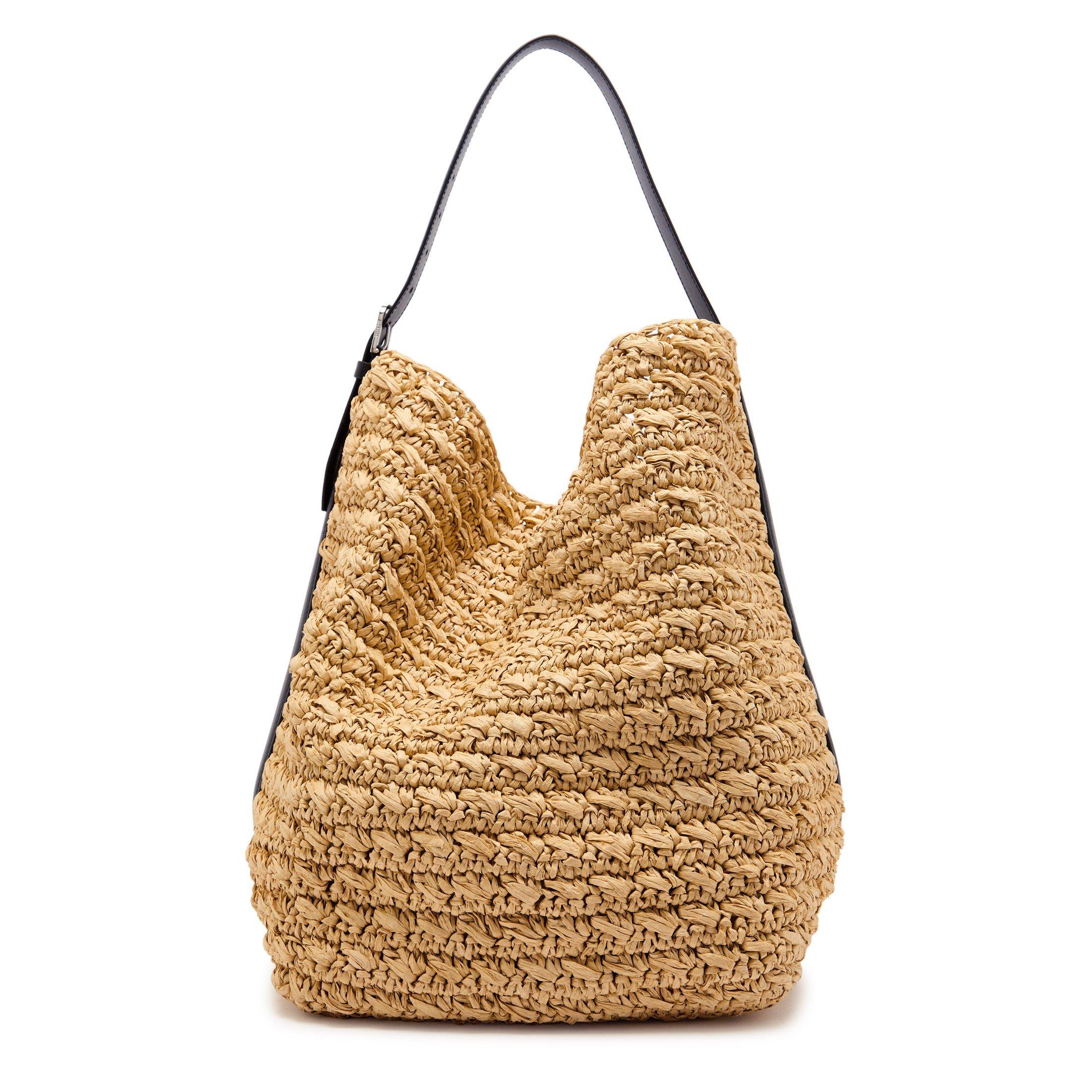 NATURAL - Toteme - BELTED RAFFIA TOTE