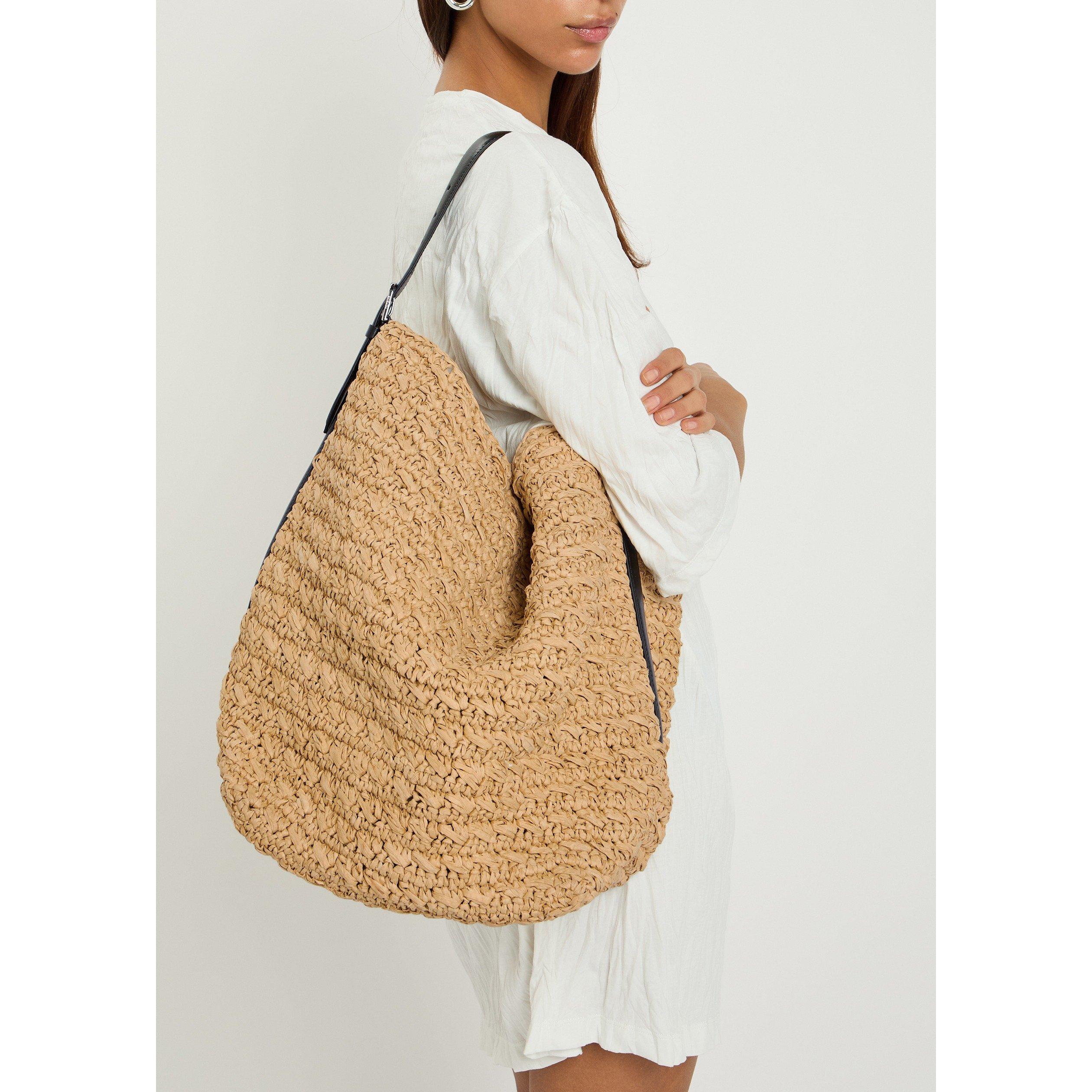 NATURAL - Toteme - Women's Belted Raffia Tote - 3