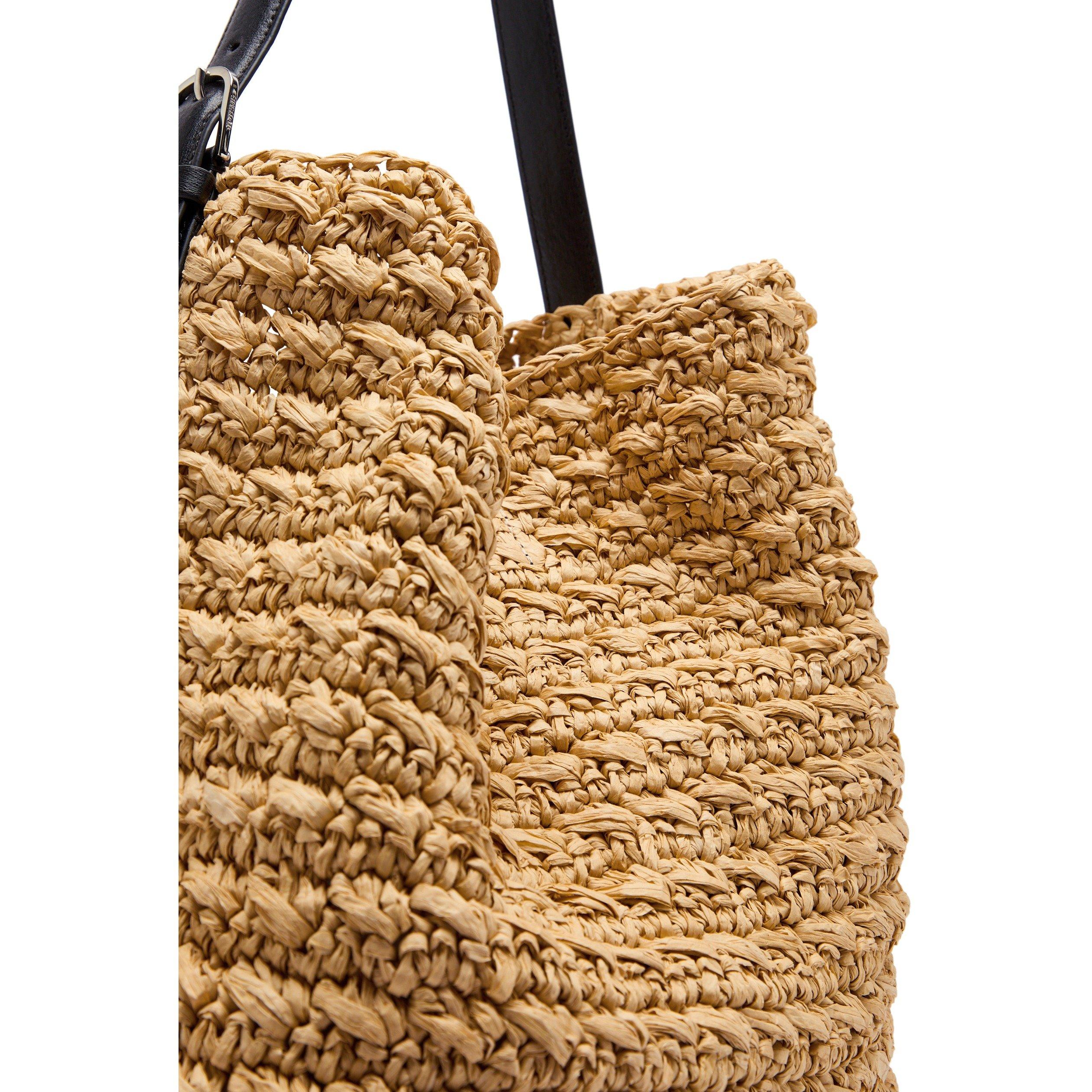 NATURAL - Toteme - Women's Belted Raffia Tote - 4