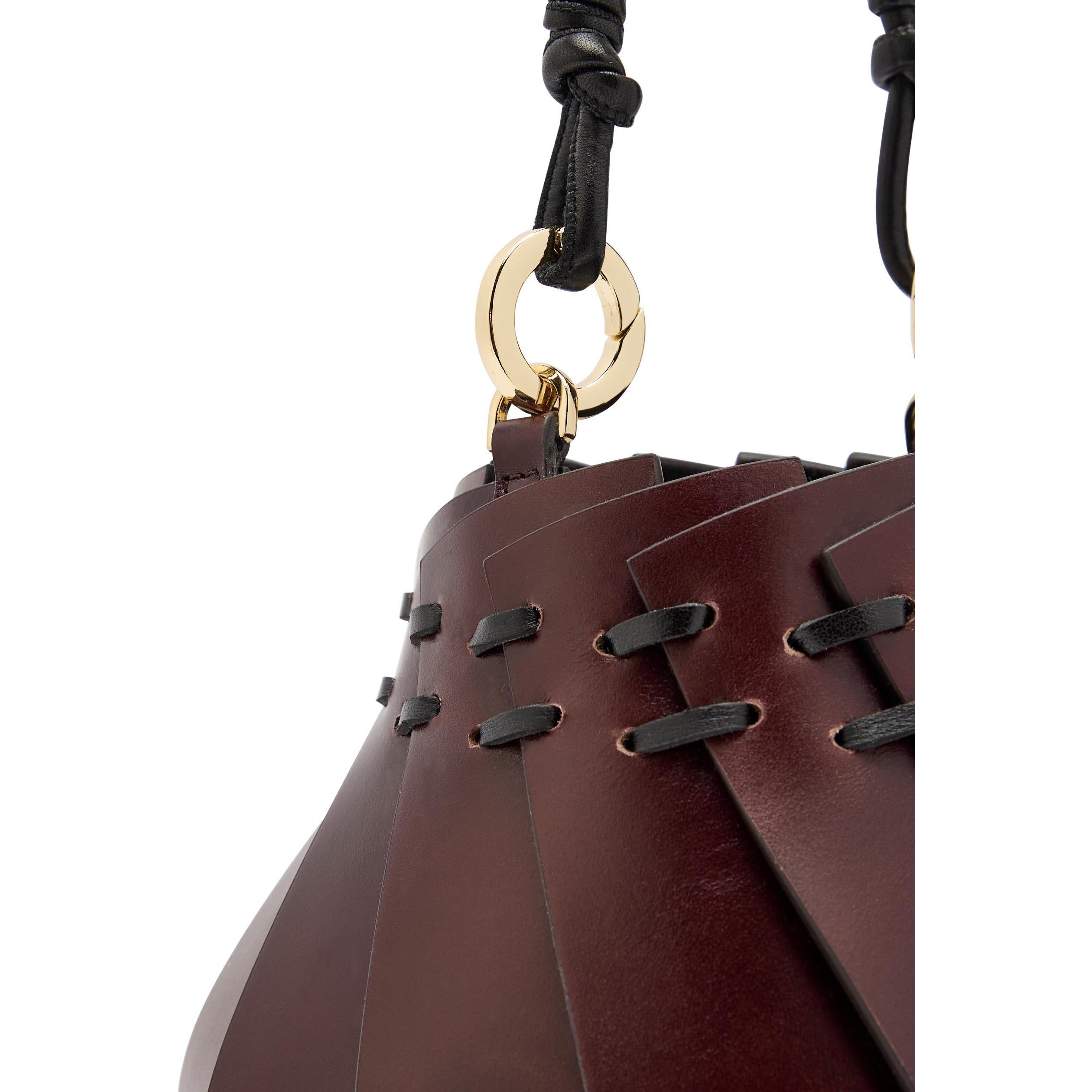 BROWN - AMANU - Mini Panel Bag - 4