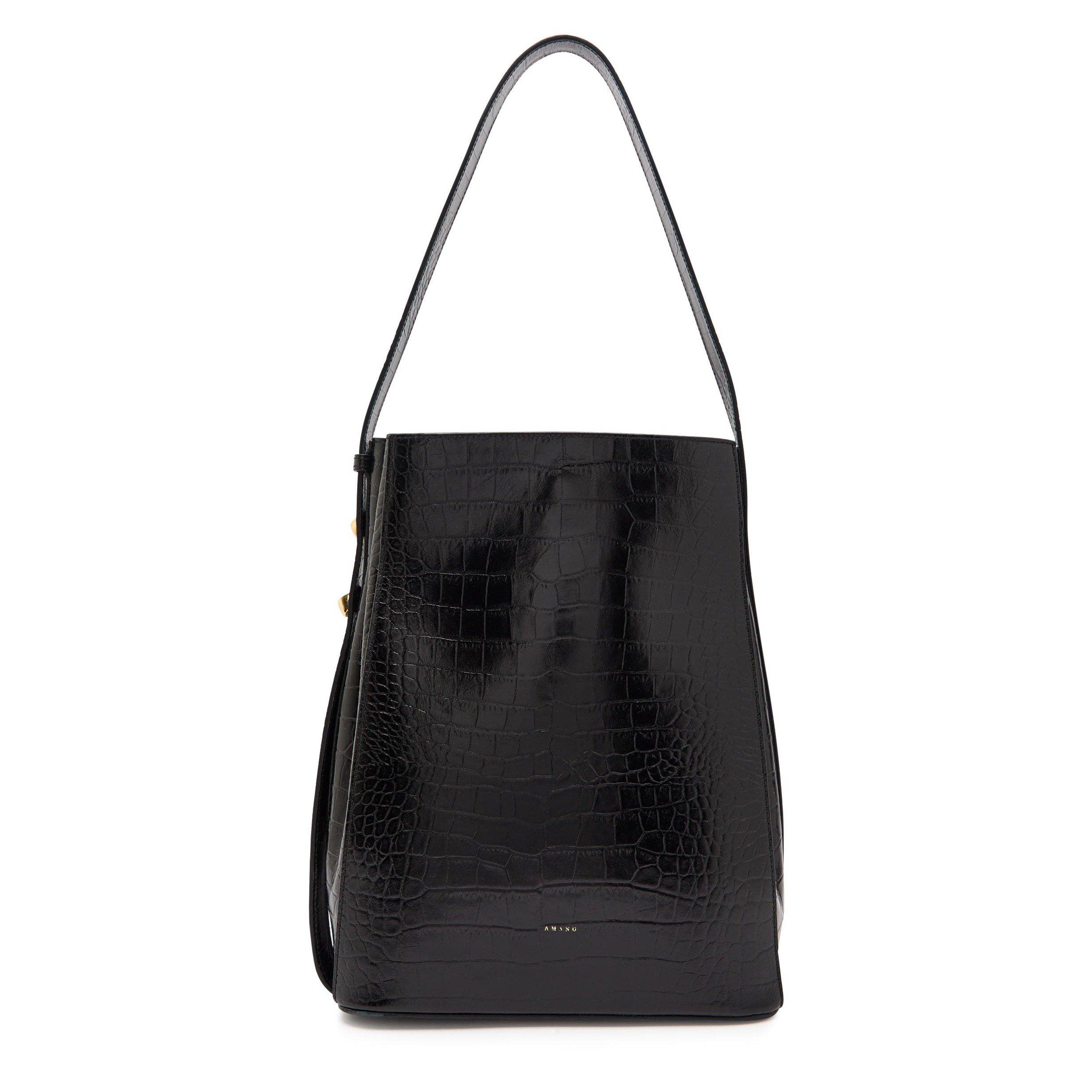 BLACK - AMANU - Pebble Tote