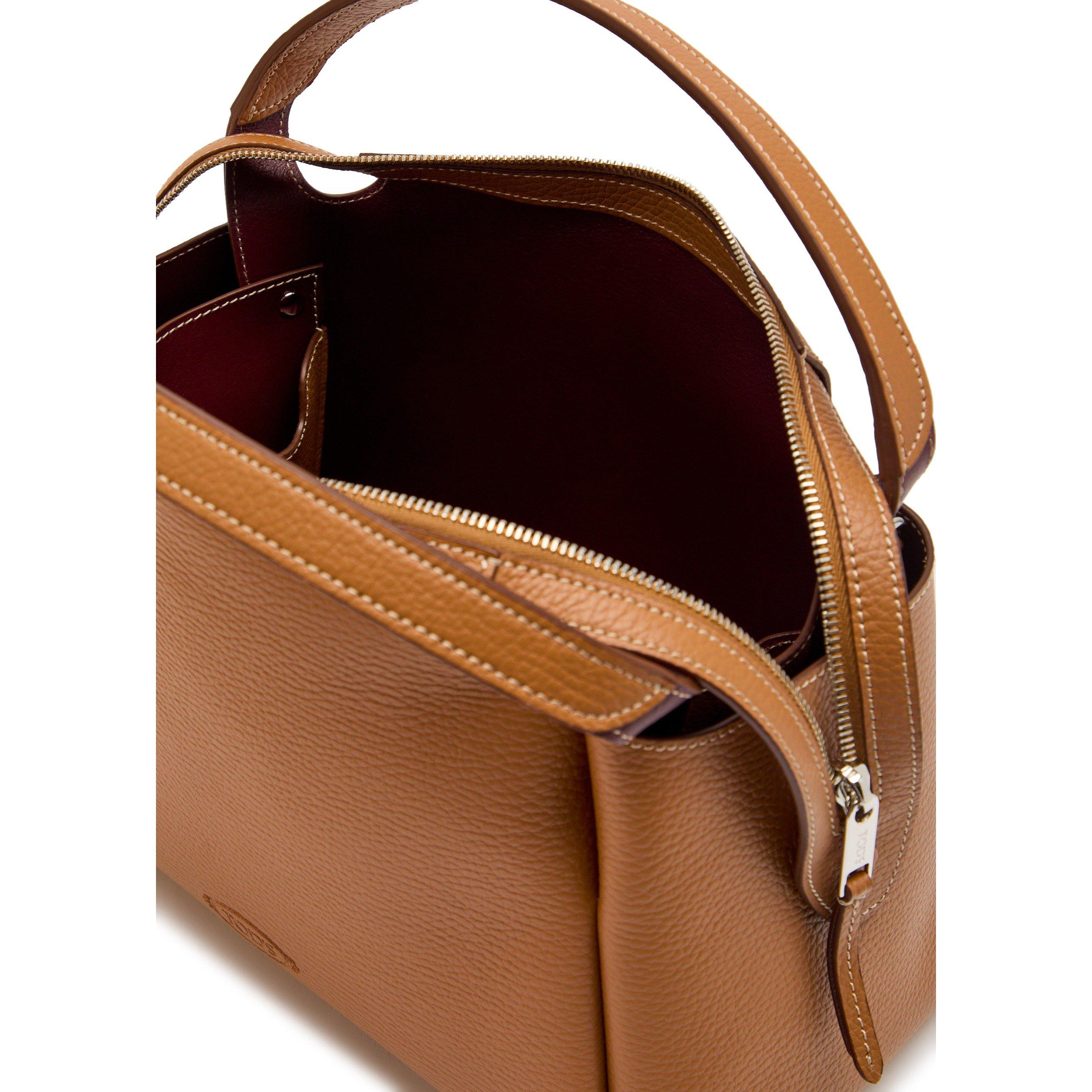 BEIGE - Tods - FLORIDA DOUBLE ZIP BAG - 5