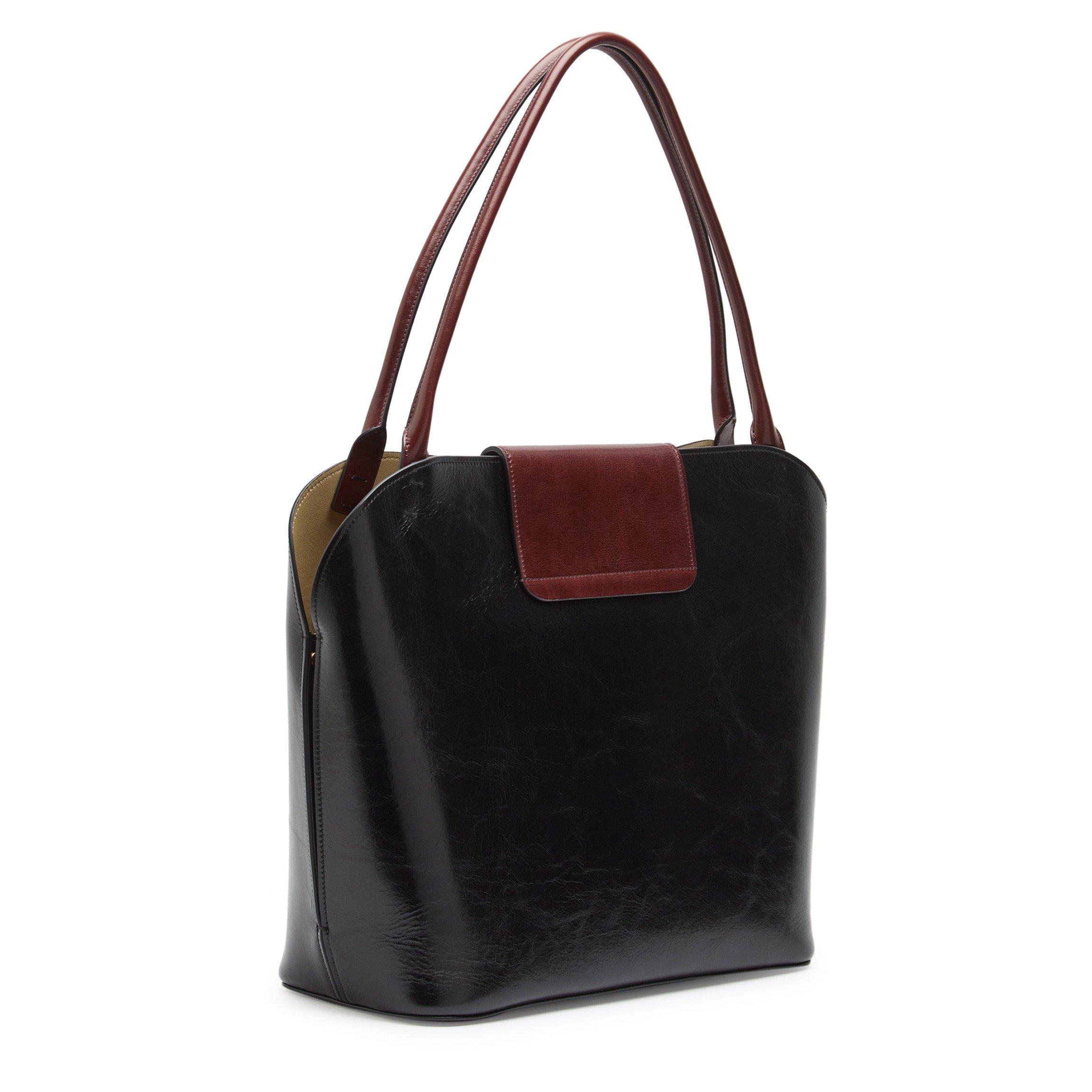 BLACK - Versace - HANDLE LEATHER LARGE TOTE - 2