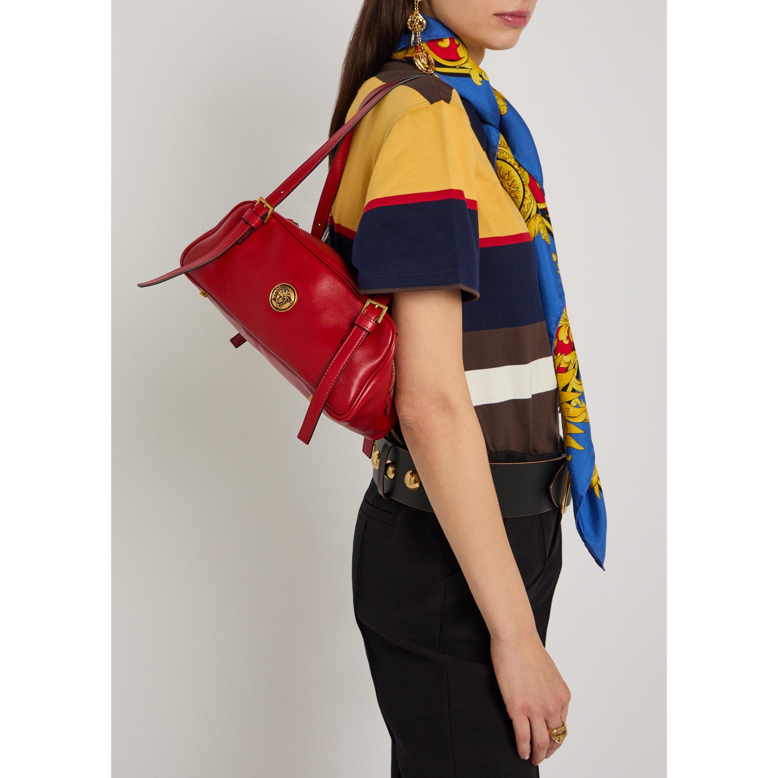 RED - Versace - LAMB LEATHER SMALL SHOULDER BA - 3