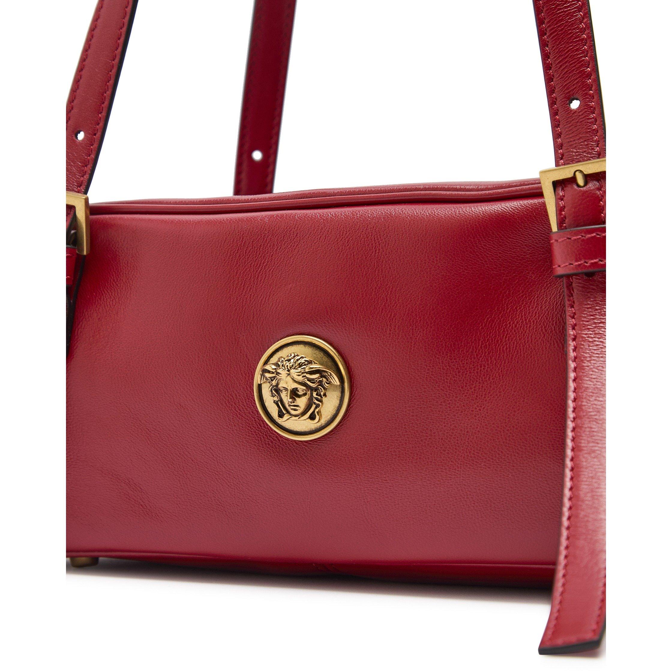 RED - Versace - LAMB LEATHER SMALL SHOULDER BA - 4
