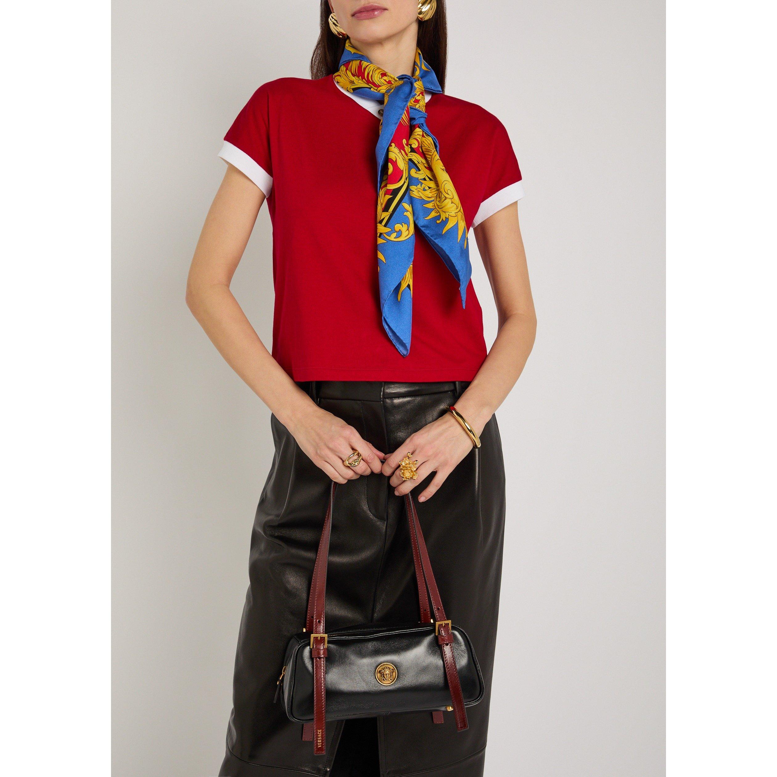 BLACK - Versace - LEATHER SMALL SHOULDER BAG - 3
