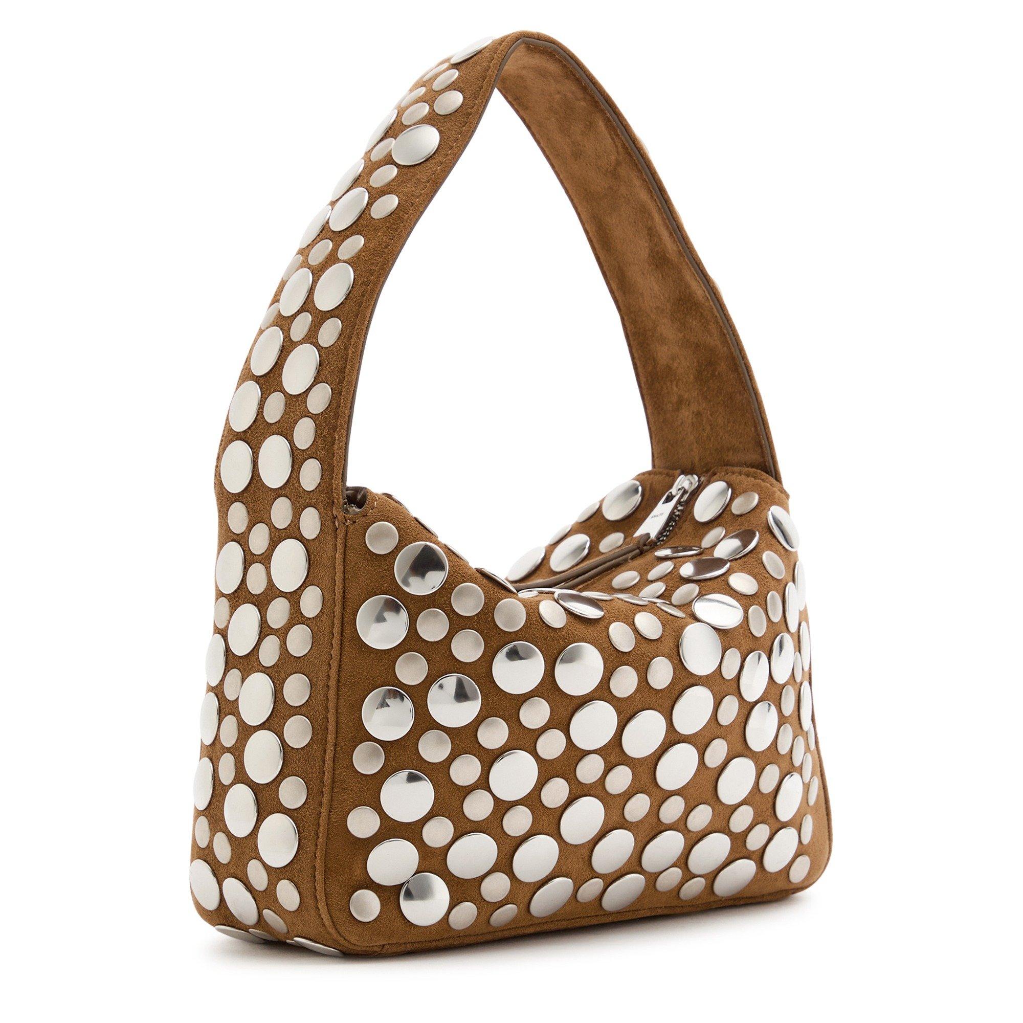 BROWN - Khaite - ELENA SMALL HANDBAG W/ SILVER - 2